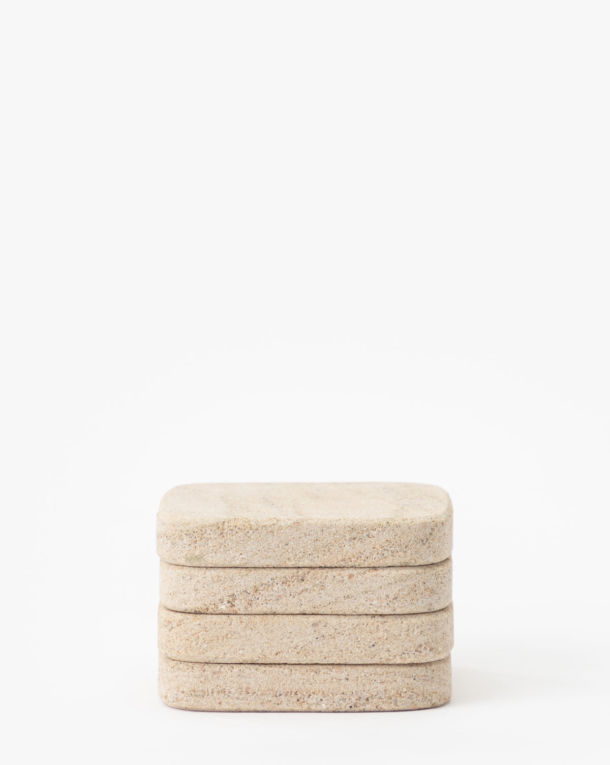 Egan Coasters Set of 4  Sandstone with Unique Texture