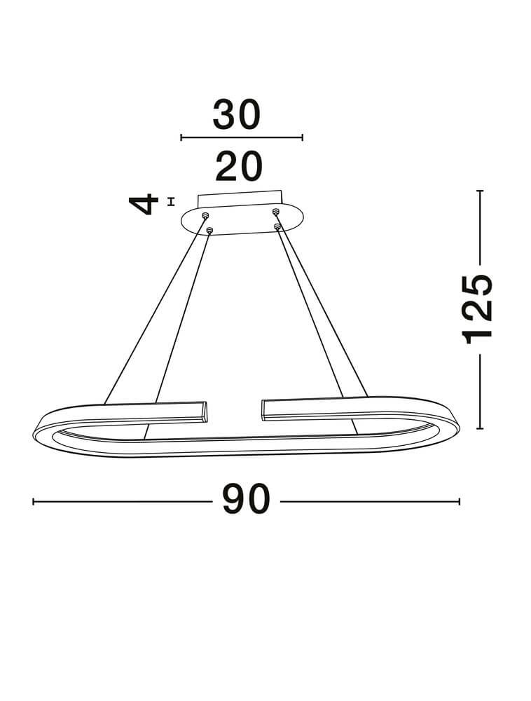 Elmo LED Pendant Light | Dimmable, Aluminum, 3500K Chrome
