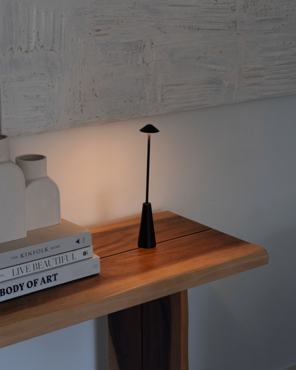 Elysian Portable Lamp | Wireless Rechargeable, 8-Hour Battery Life