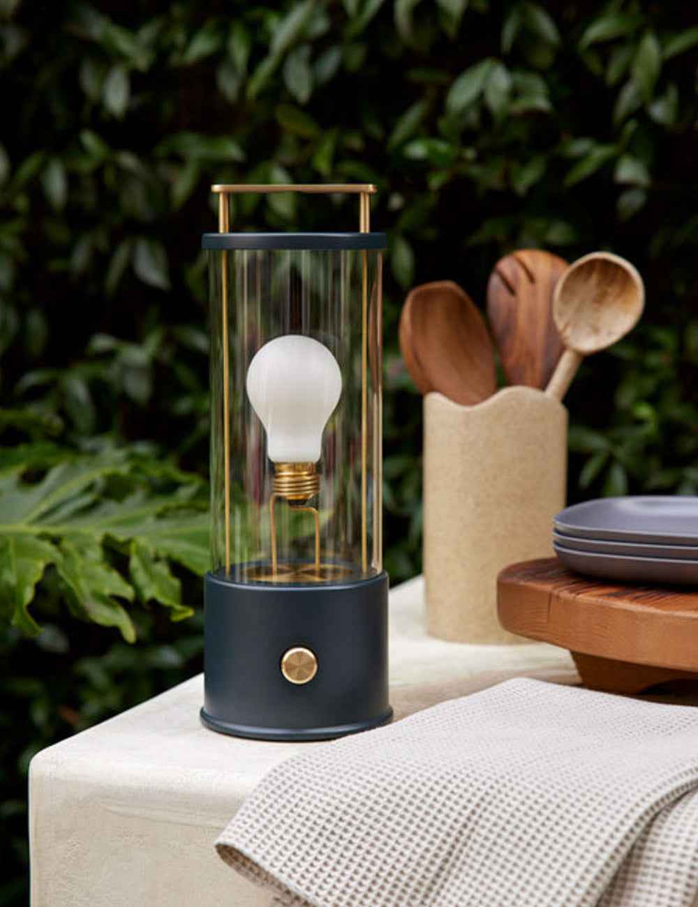 Bello Table Lamp | Brass Handle, Wireless Charging