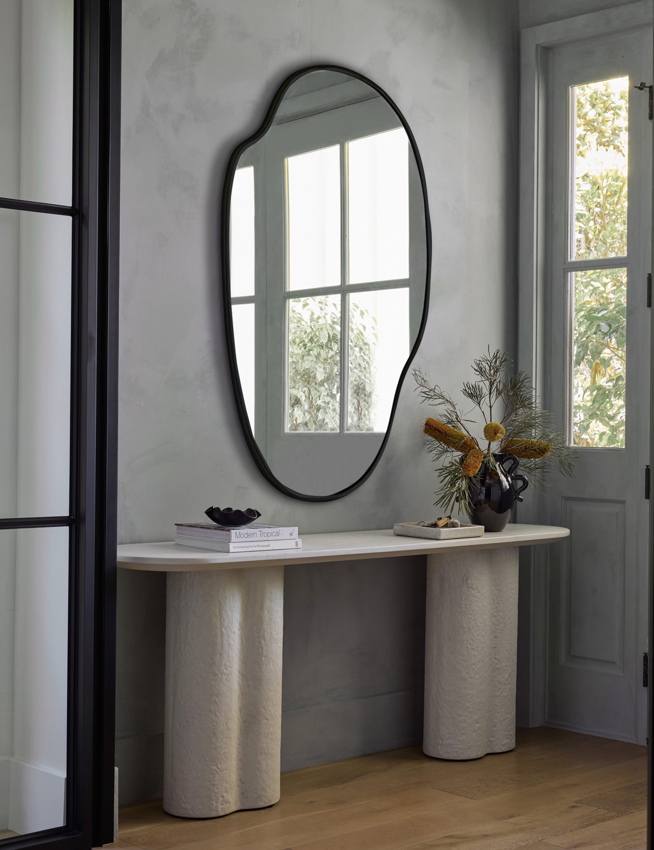Palo Puddle Mirror | Slim Frame, Organic Shape