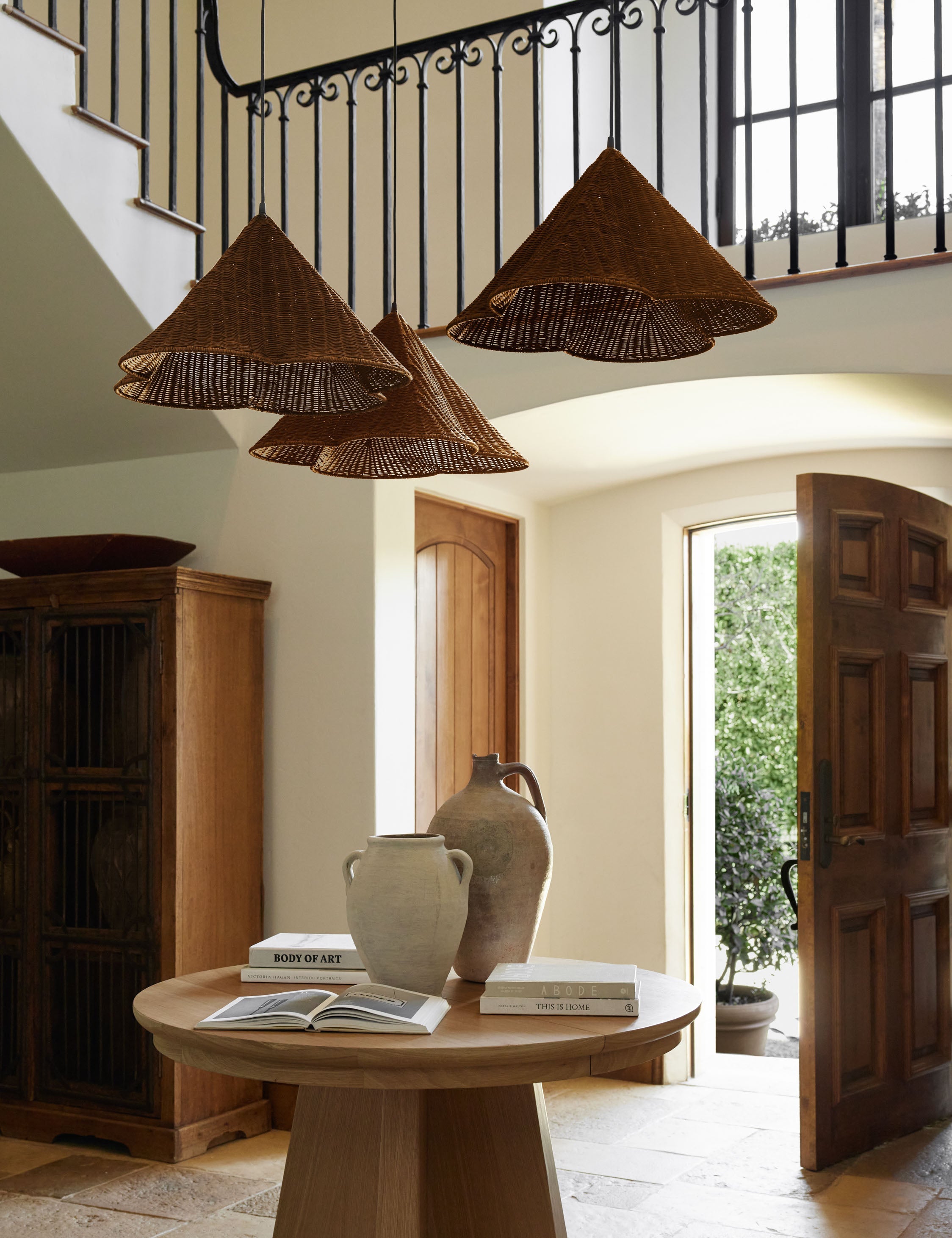 Kairo Pendant Light | Woven Wicker Design, Modern Silhouette