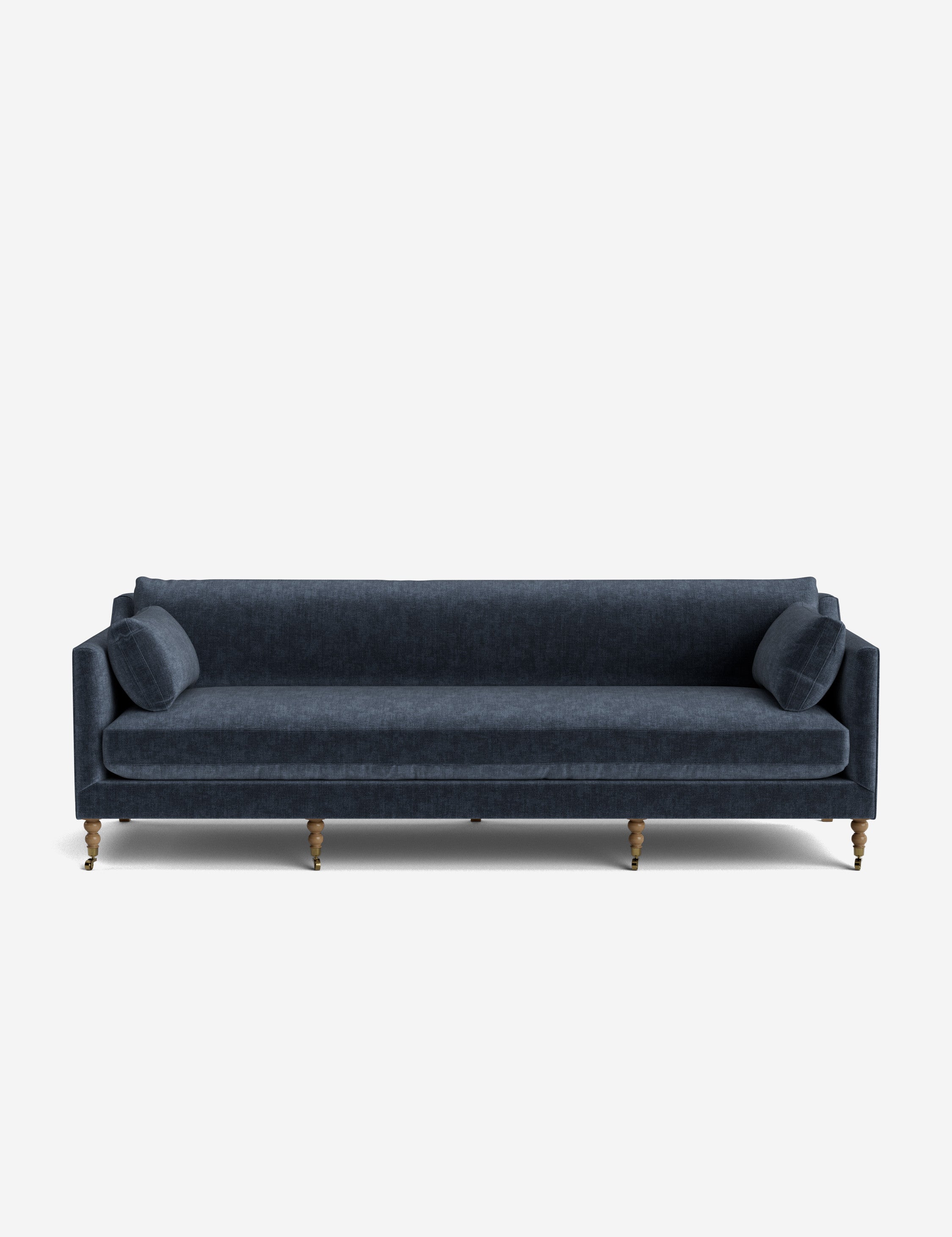 Fiora Sofa | Vintage Olive Velvet, Curved Legs
