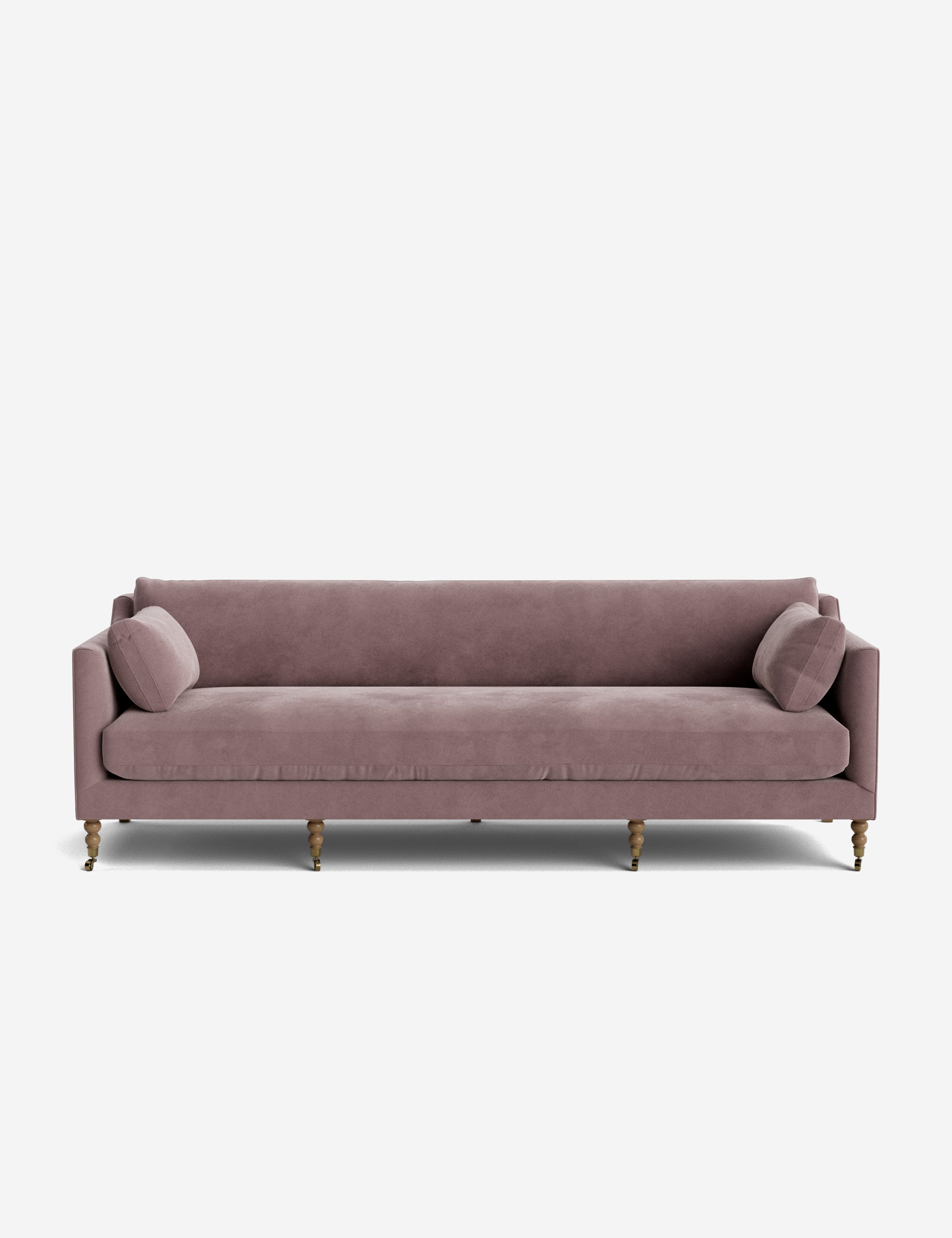 Fiora Sofa | Vintage Olive Velvet, Curved Legs