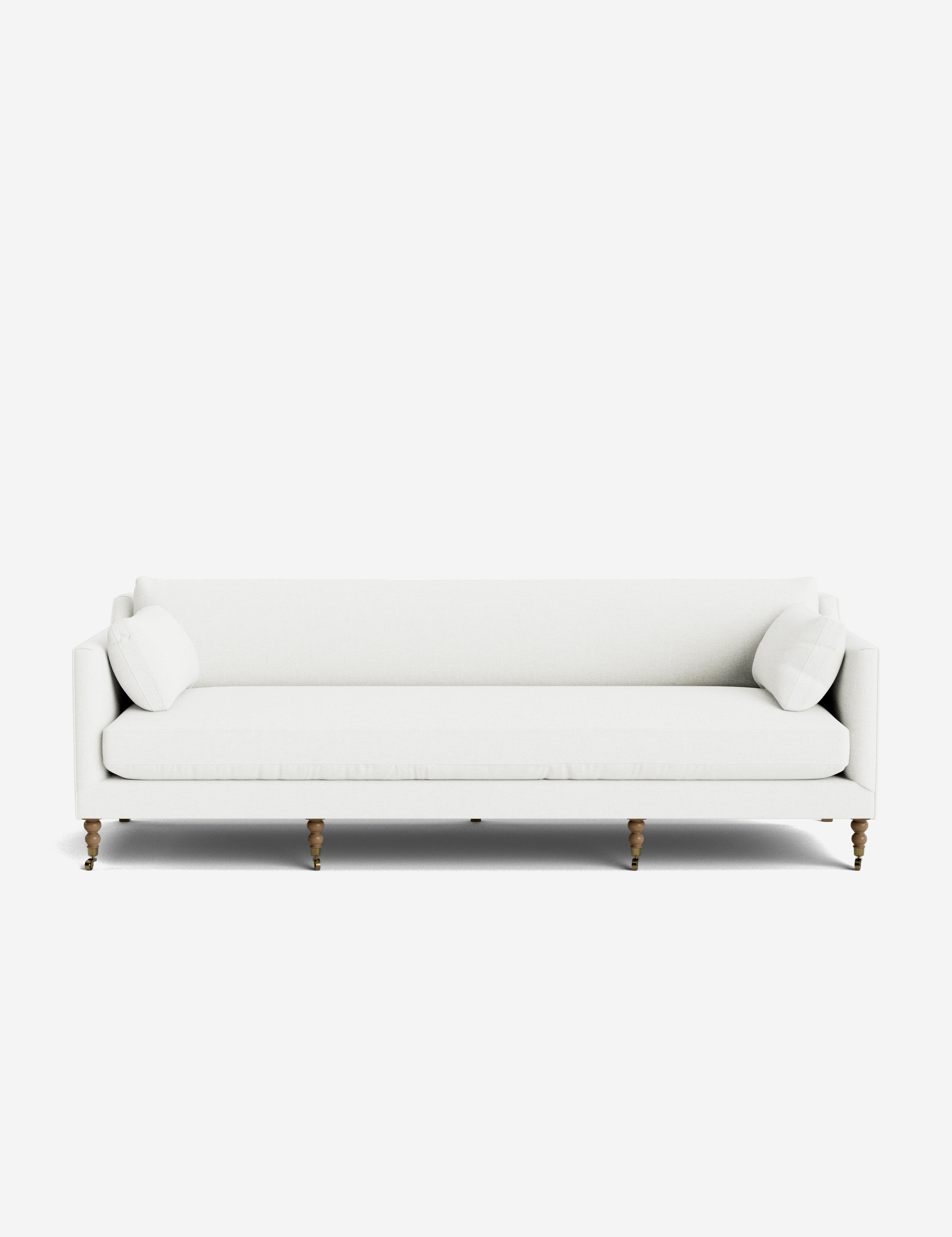 Fiora Sofa | Vintage Olive Velvet, Curved Legs