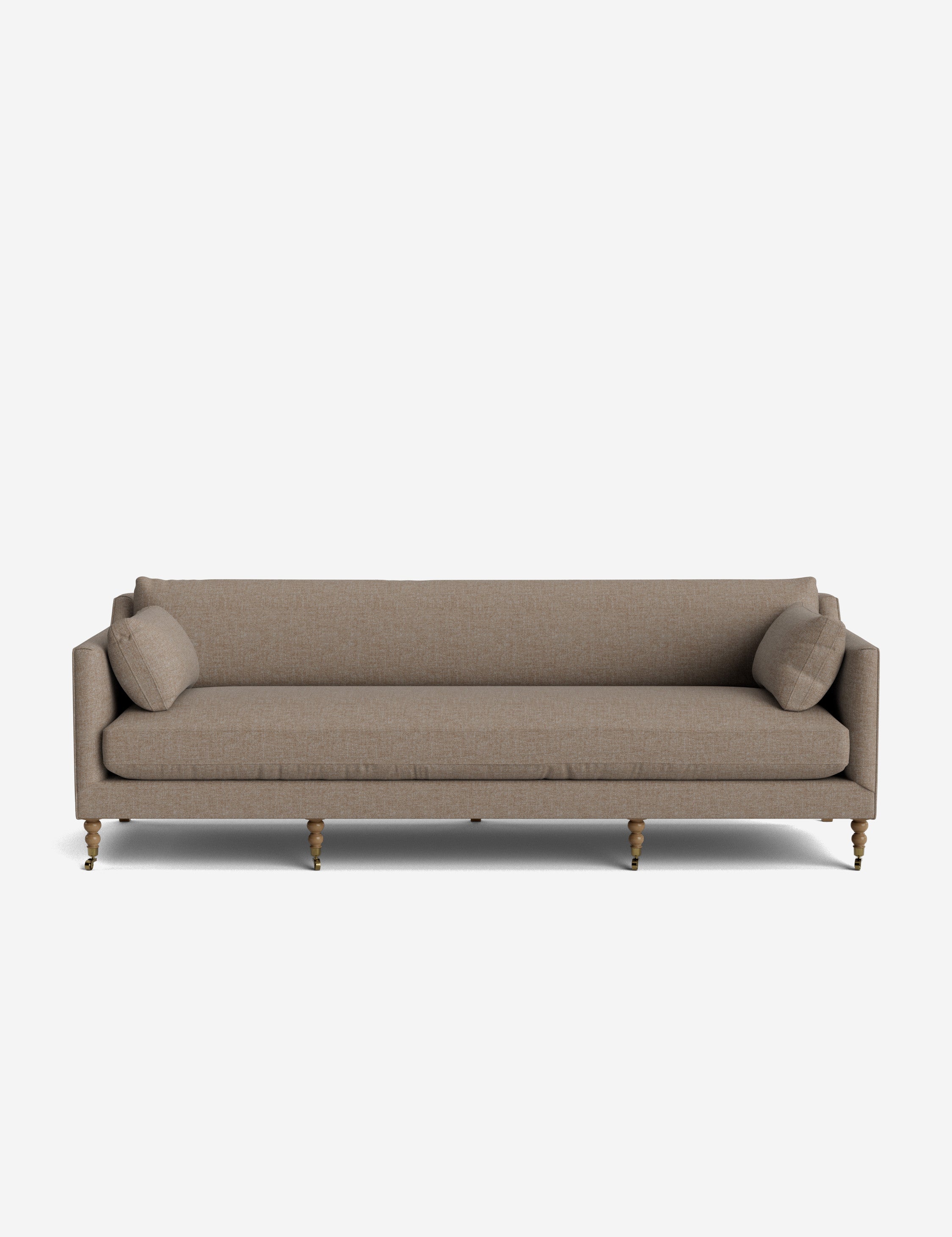 Fiora Sofa | Vintage Olive Velvet, Curved Legs