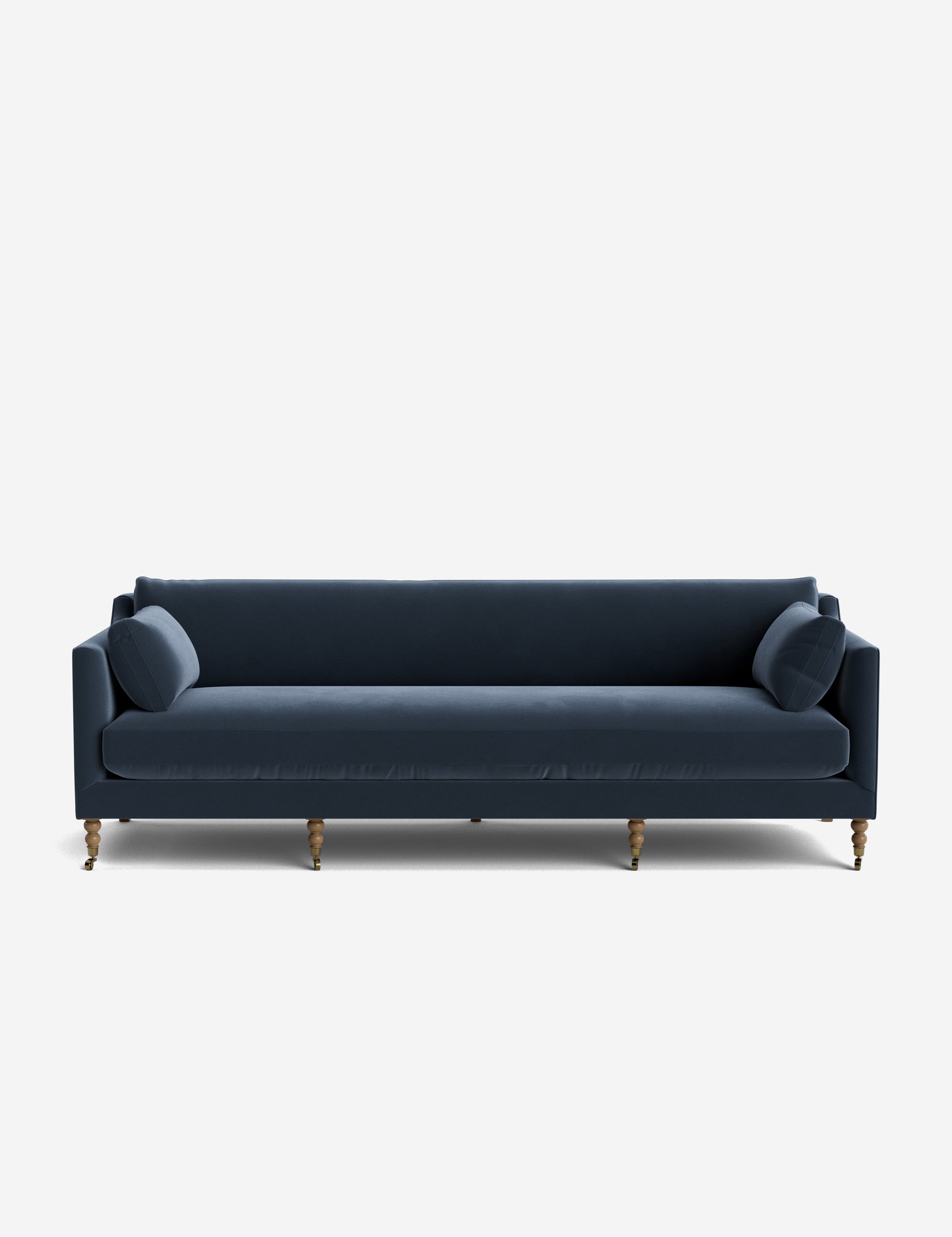 Fiora Sofa | Vintage Olive Velvet, Curved Legs