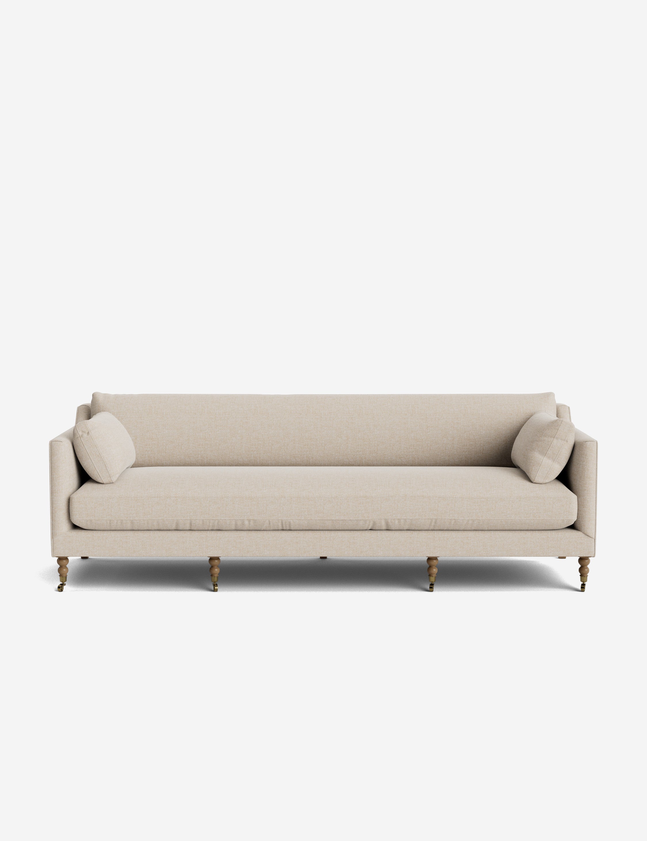 Fiora Sofa | Vintage Olive Velvet, Curved Legs