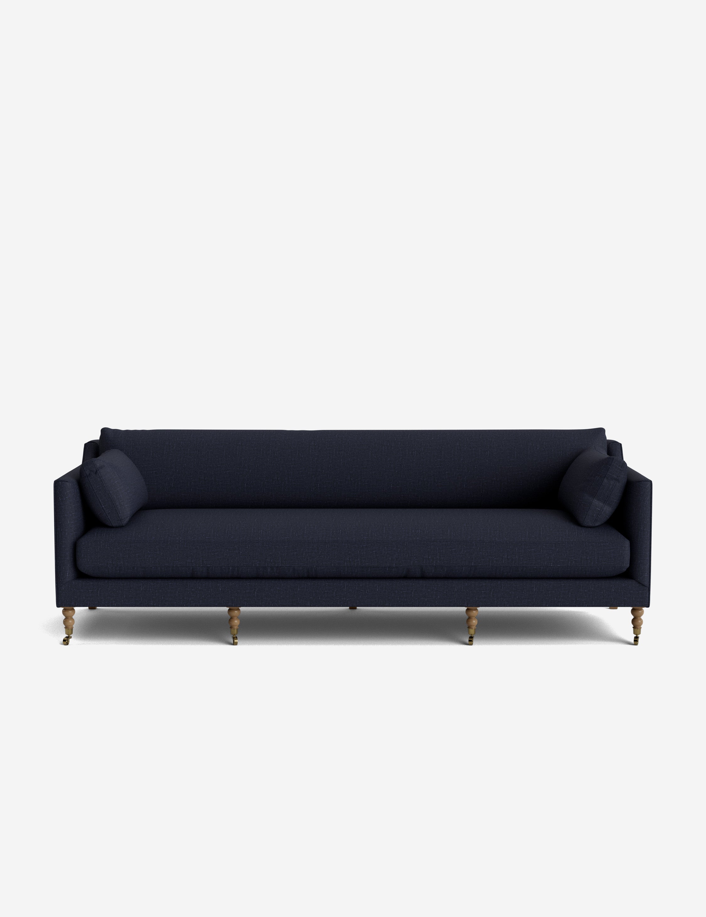Fiora Sofa | Vintage Olive Velvet, Curved Legs