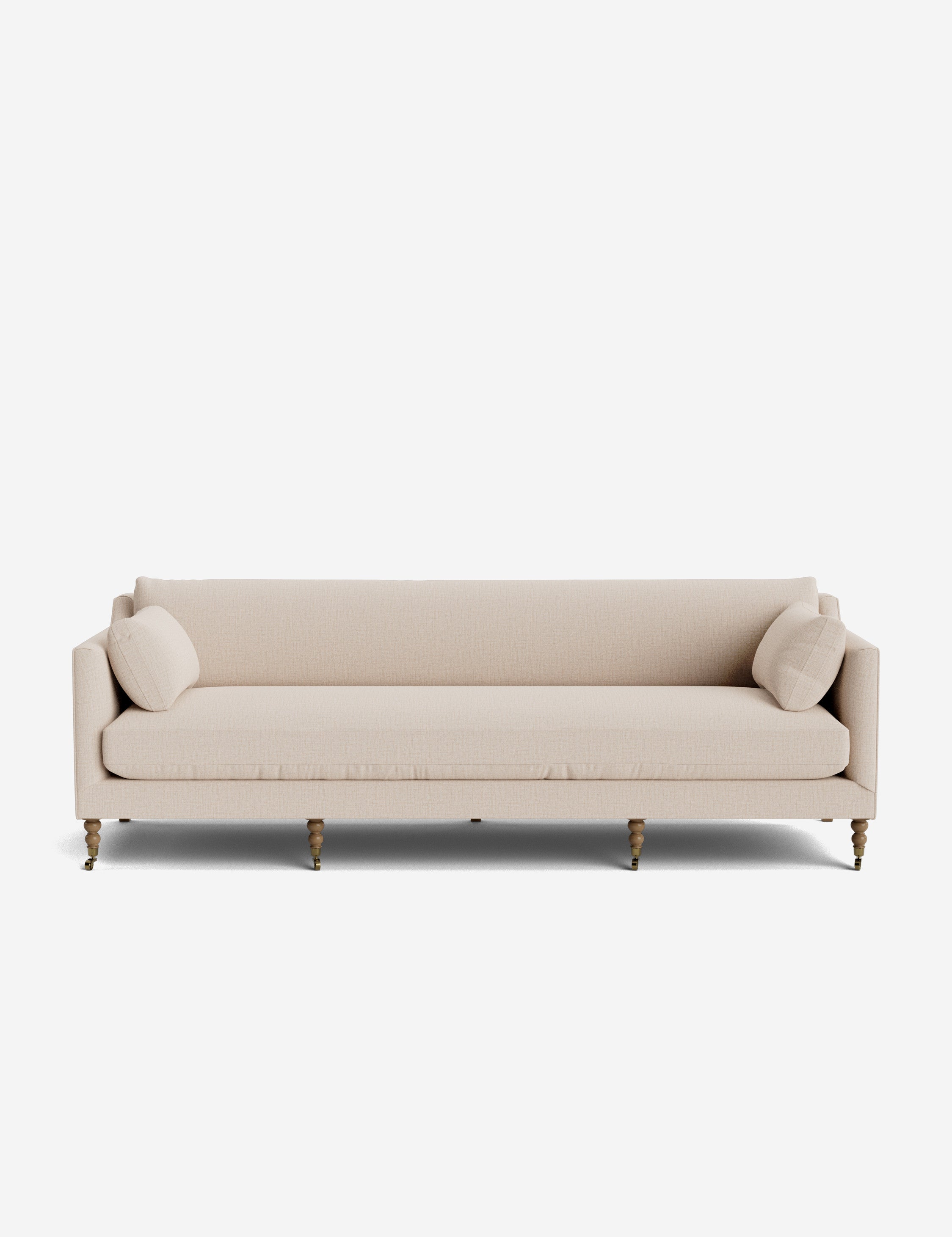 Fiora Sofa | Vintage Olive Velvet, Curved Legs
