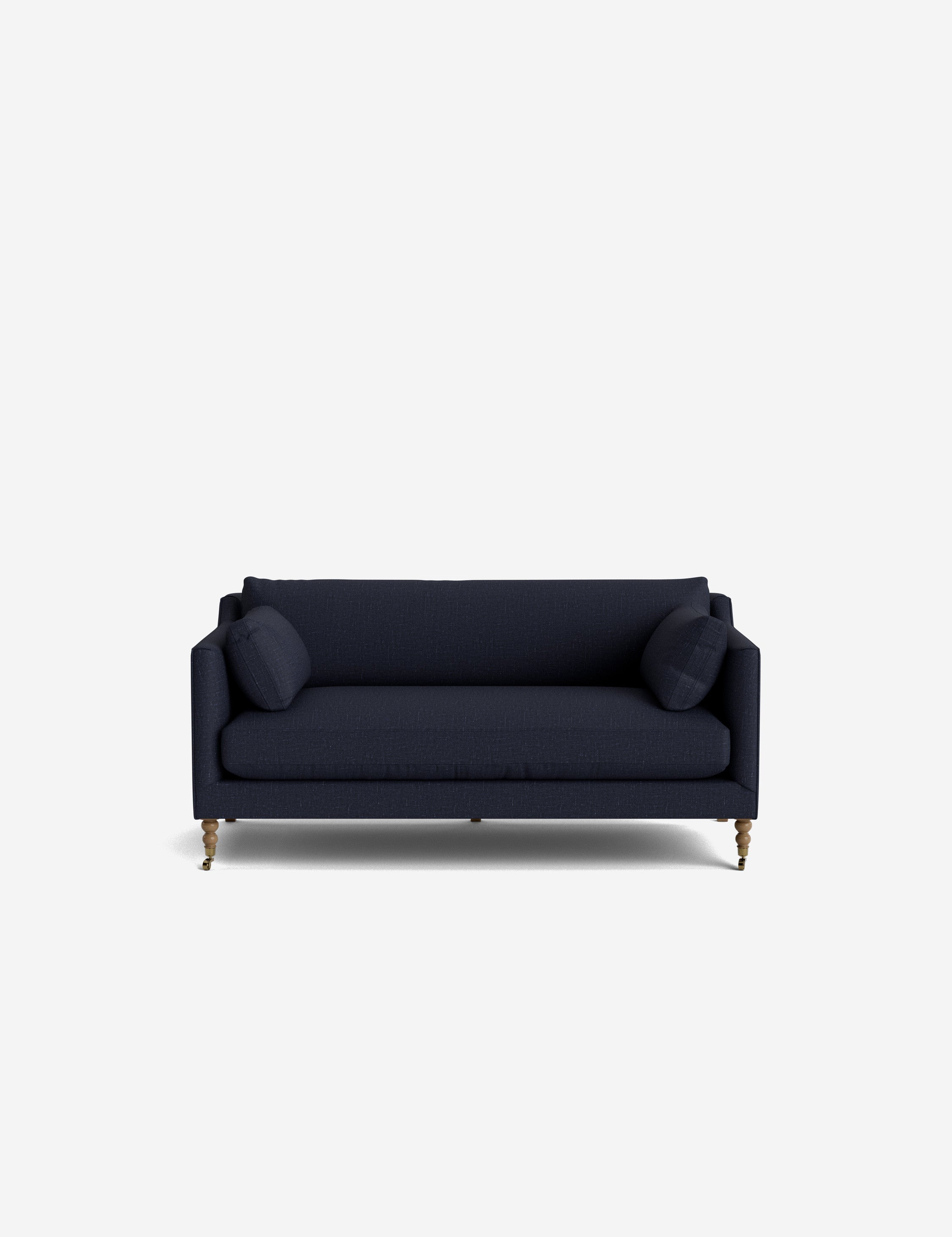 Fiora Sofa | Vintage Olive Velvet, Curved Legs