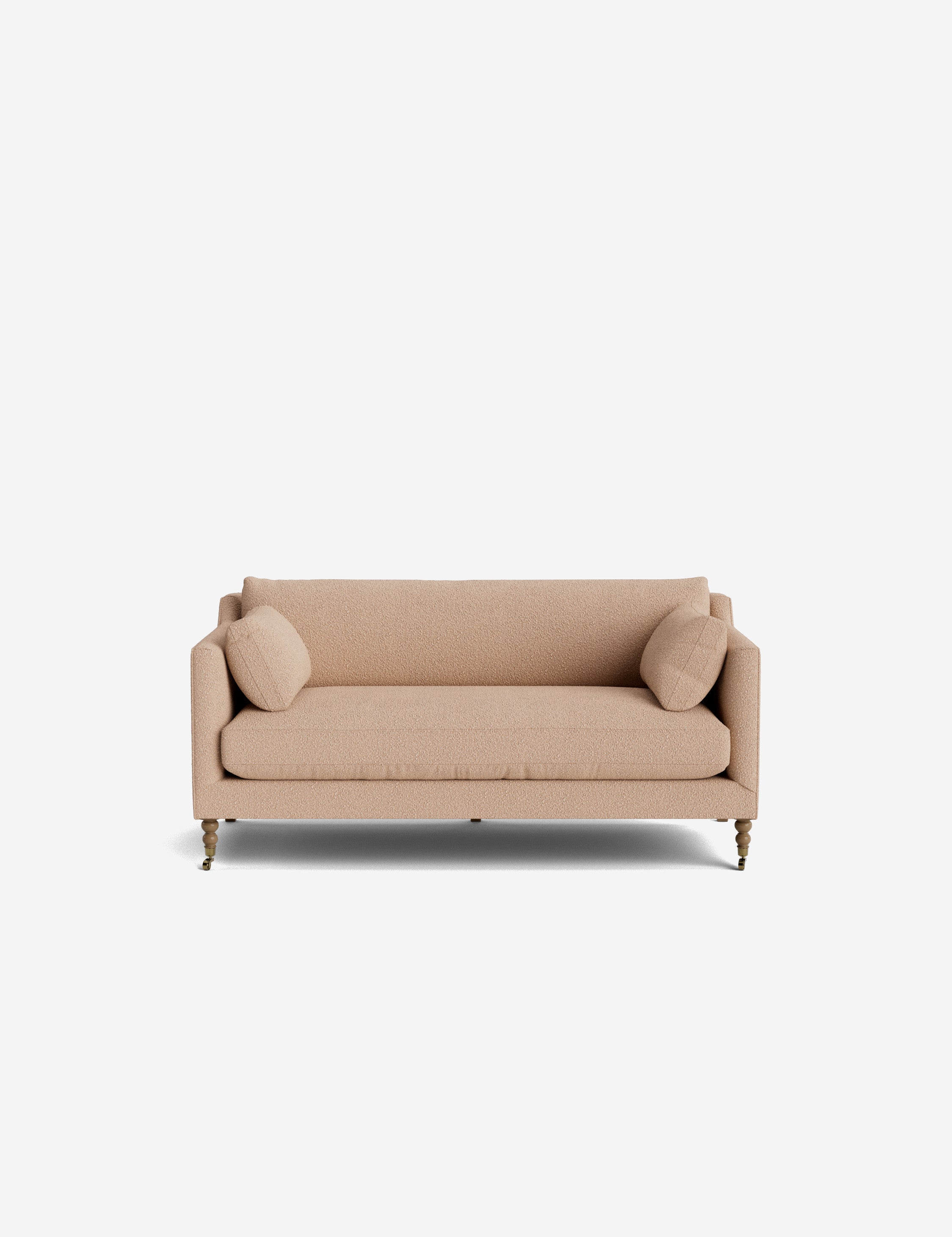 Fiora Sofa | Vintage Olive Velvet, Curved Legs