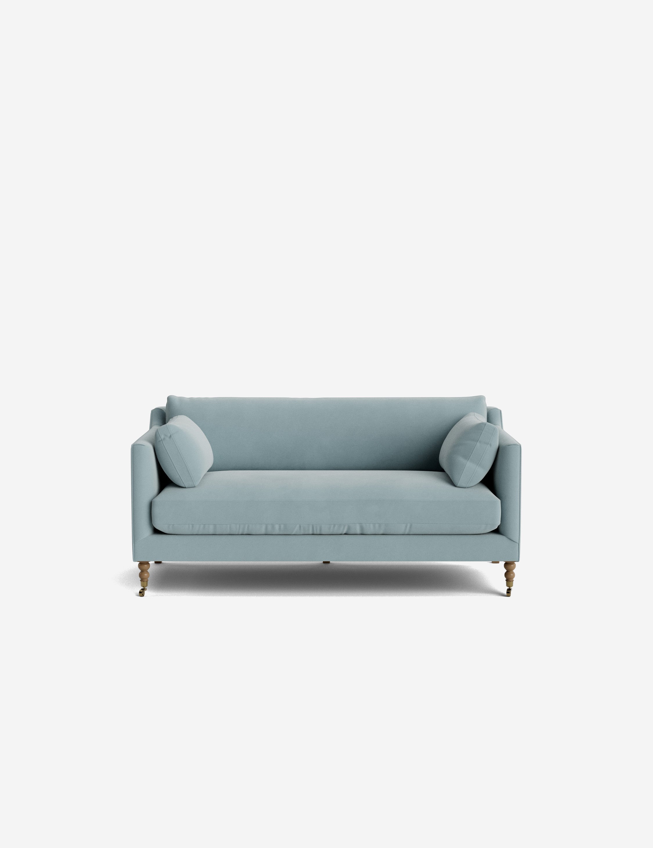 Fiora Sofa | Vintage Olive Velvet, Curved Legs