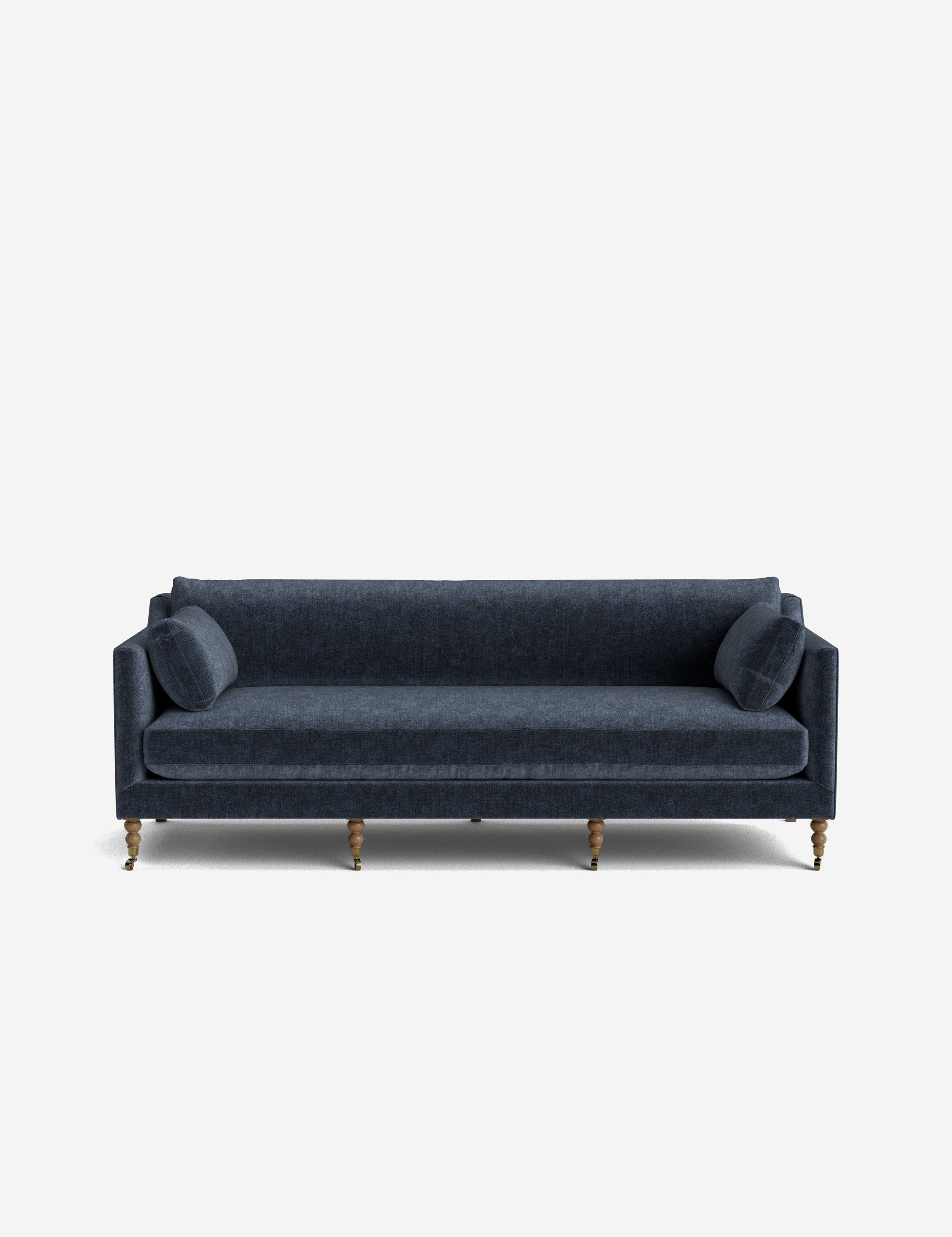 Fiora Sofa | Vintage Olive Velvet, Curved Legs