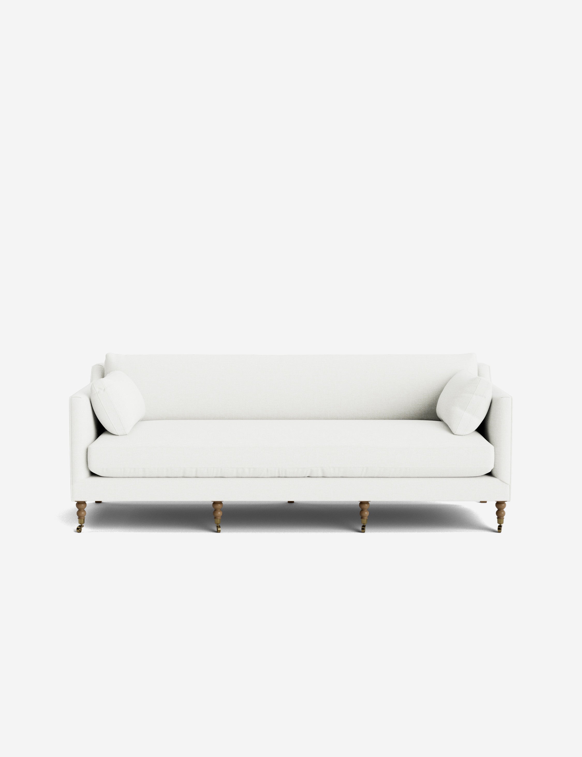Fiora Sofa | Vintage Olive Velvet, Curved Legs