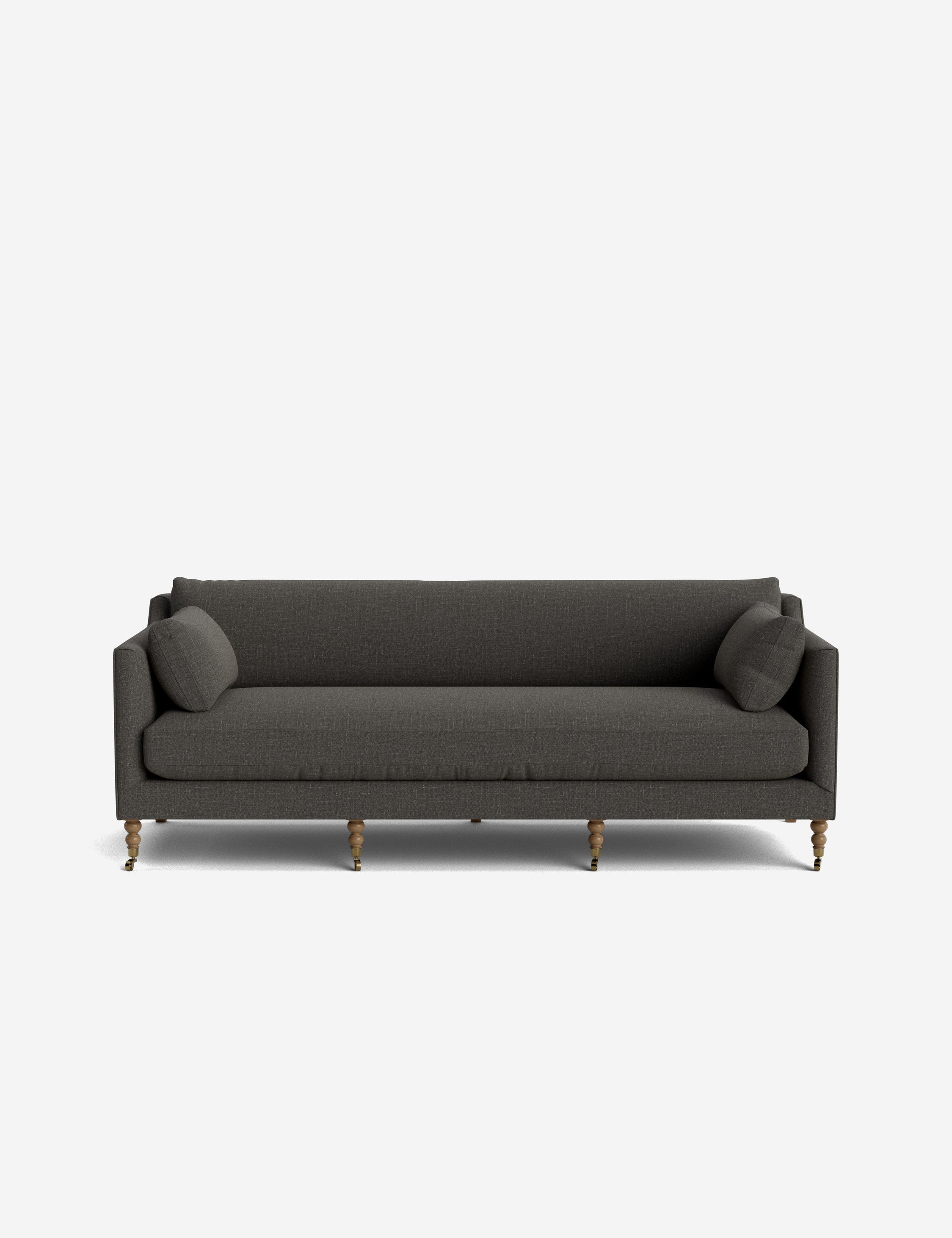 Fiora Sofa | Vintage Olive Velvet, Curved Legs