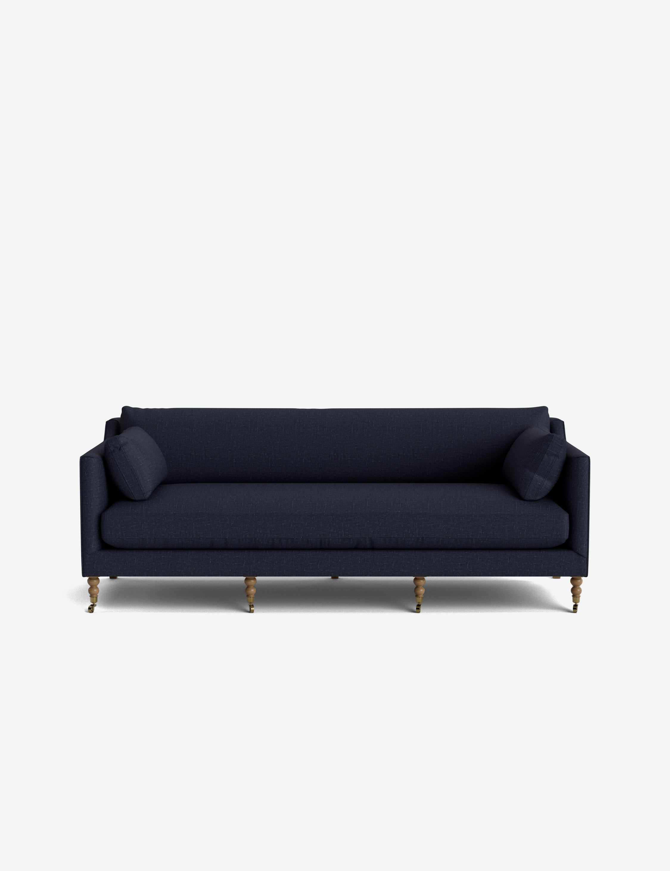 Fiora Sofa | Vintage Olive Velvet, Curved Legs