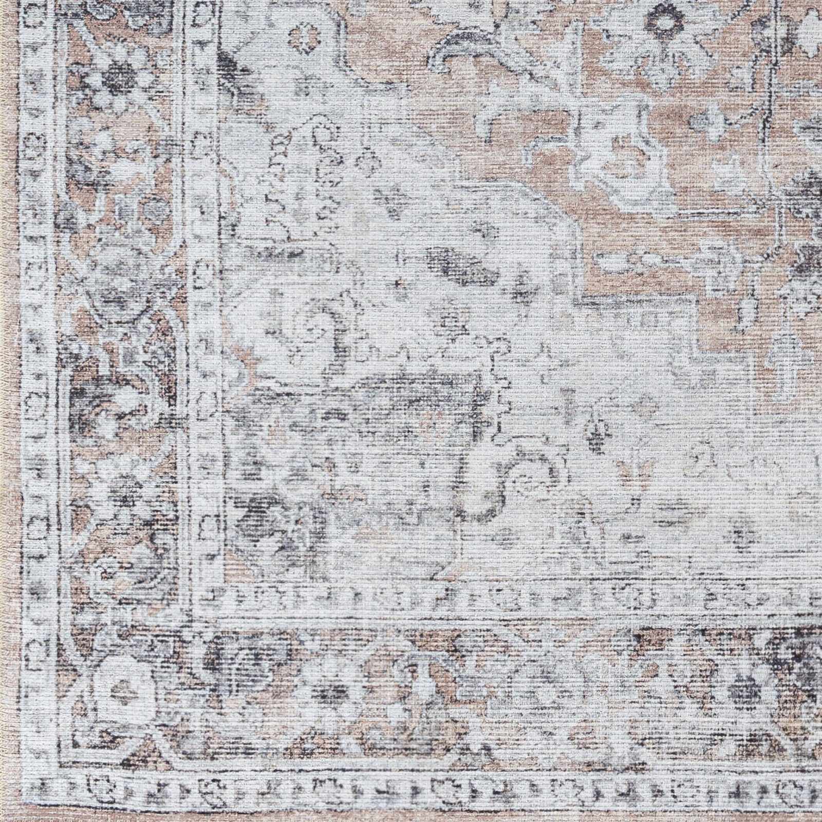 Fino Washable Rug  Machine Woven Chenille-Polyester, Low Pile