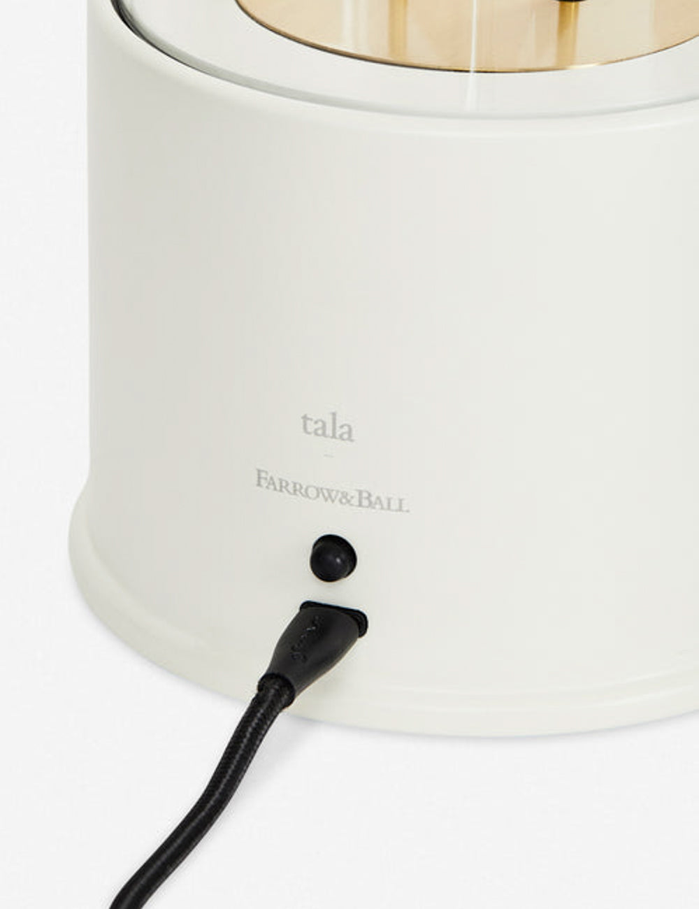 Bello Table Lamp | Brass Handle, Wireless Charging