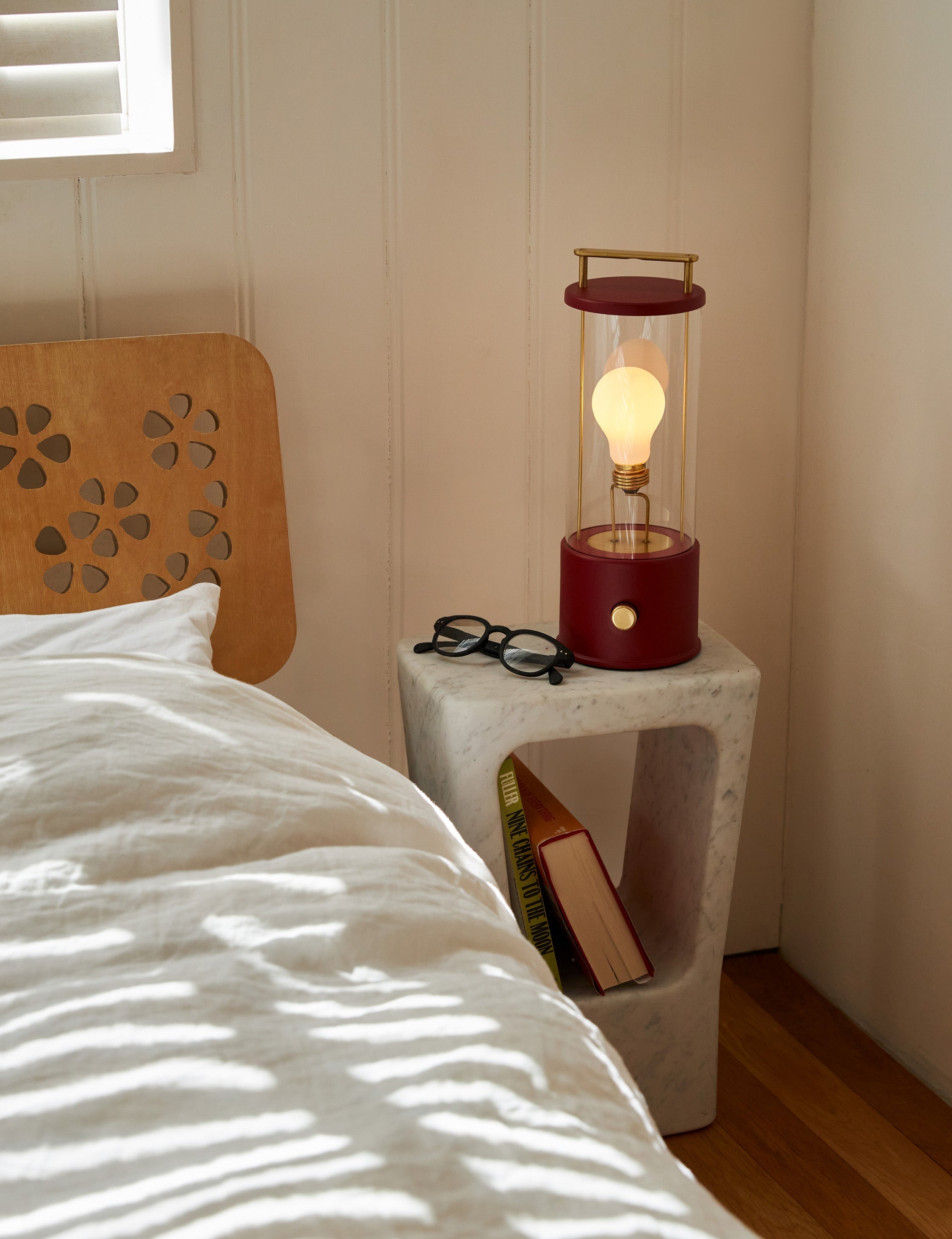 Bello Table Lamp | Brass Handle, Wireless Charging