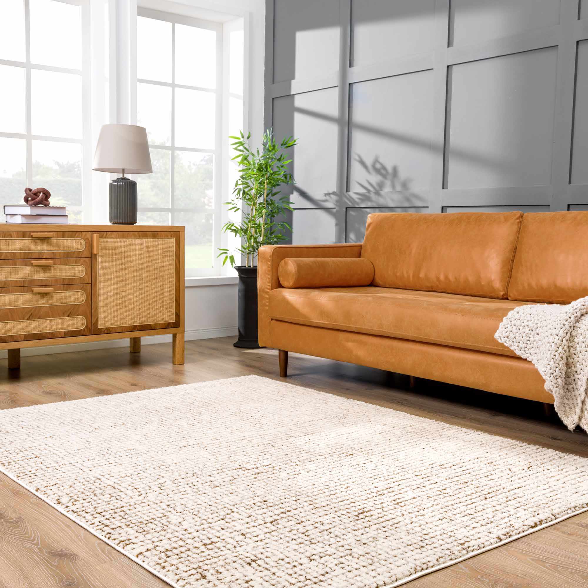 Bela Area Rug  High Pile, Machine Woven Polyester, Contemporary