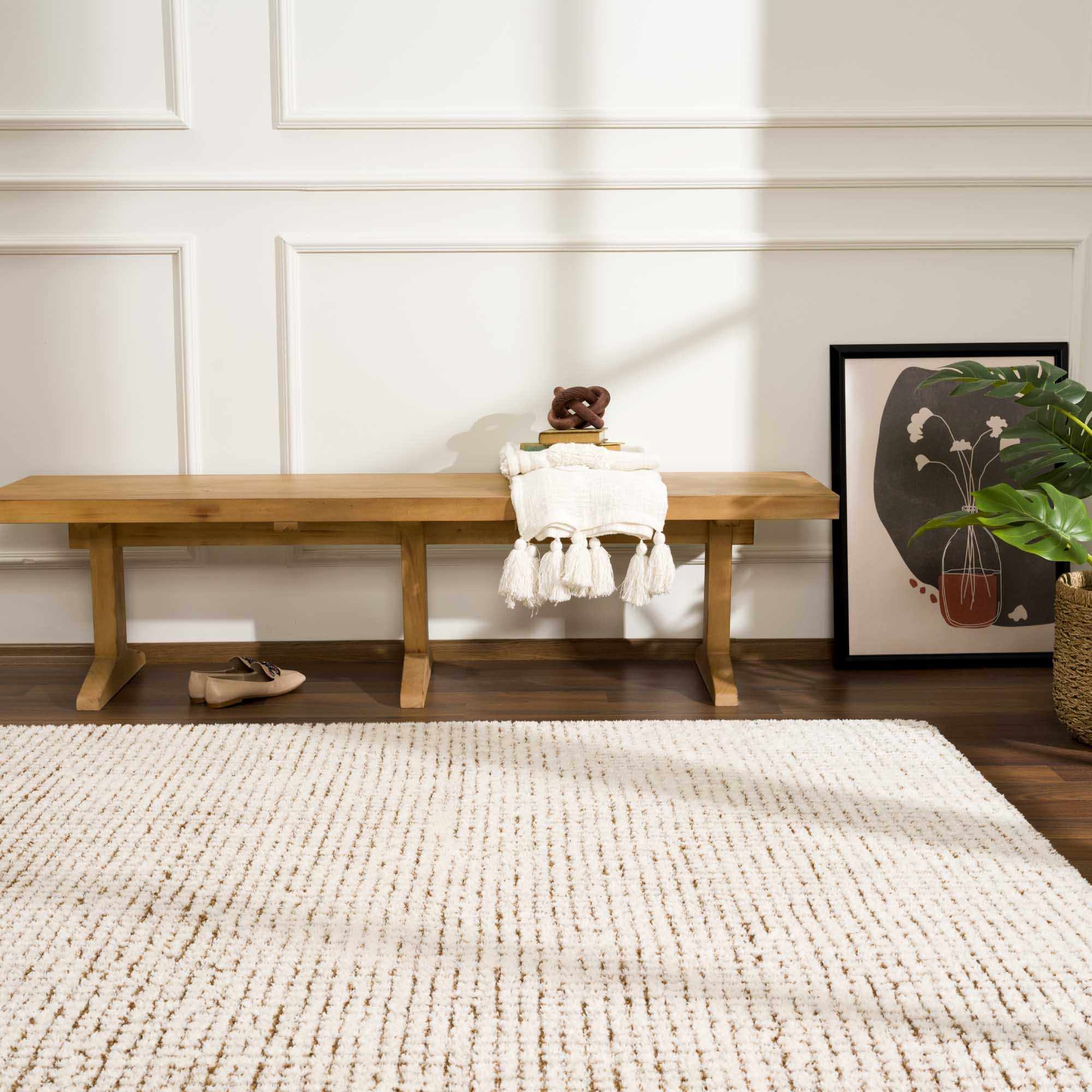 Bela Area Rug  High Pile, Machine Woven Polyester, Contemporary