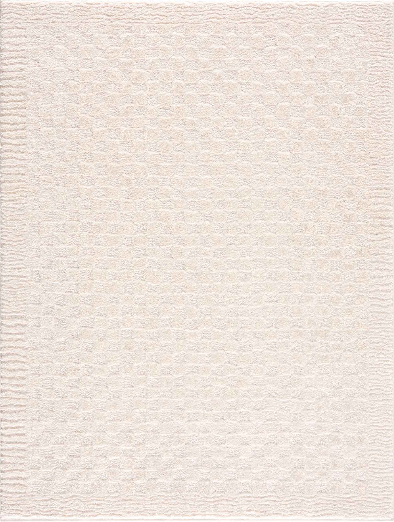 Leryn Ivory Checkered Area Rug