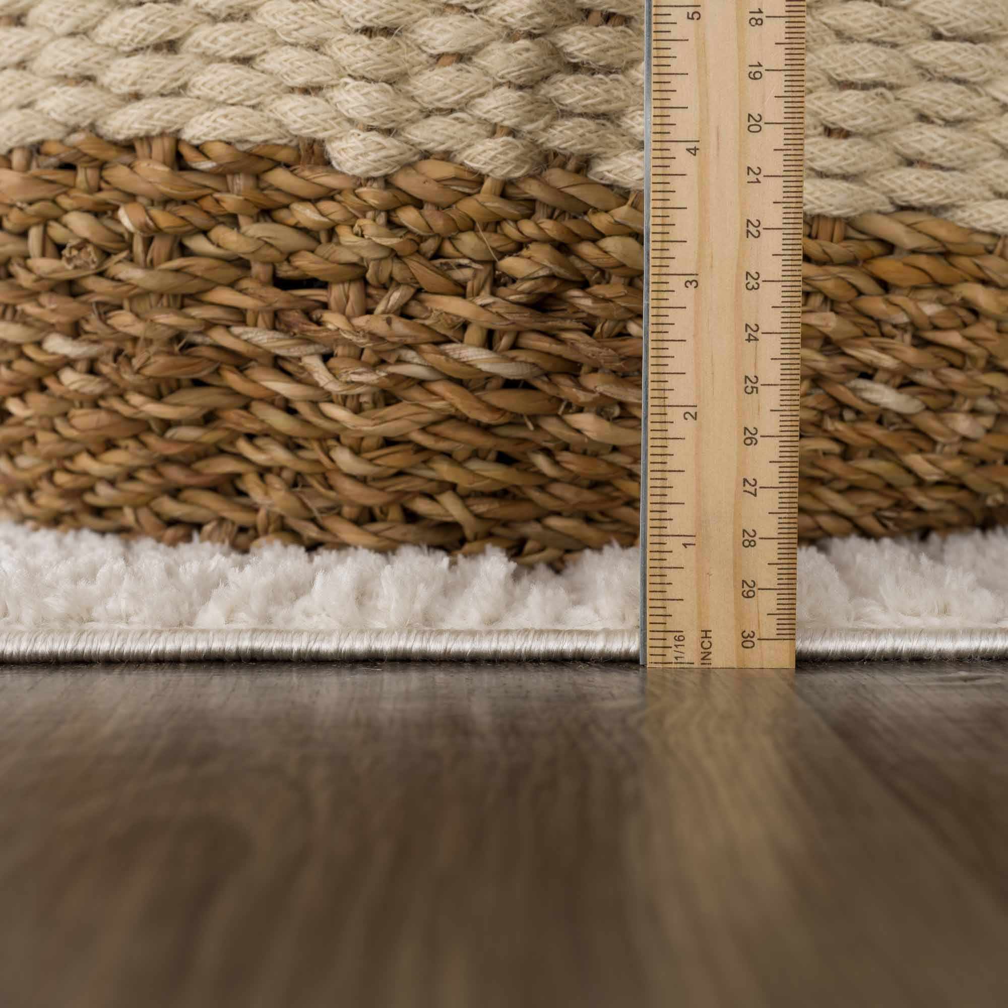 Luna Checkered Area Rug  High Pile  100% Polyester