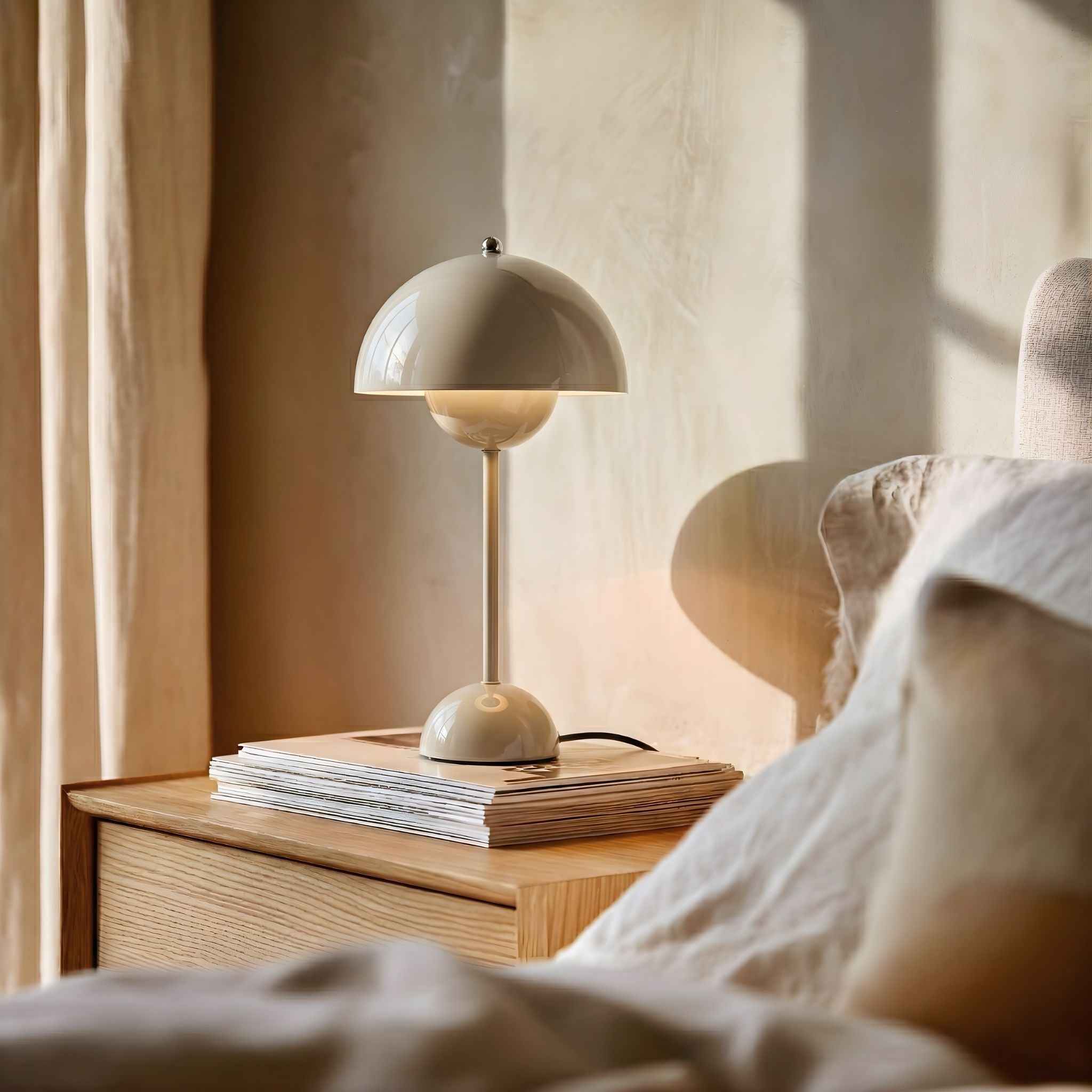 Bela Table Lamp | Dimmable, Greige Design 42 cm
