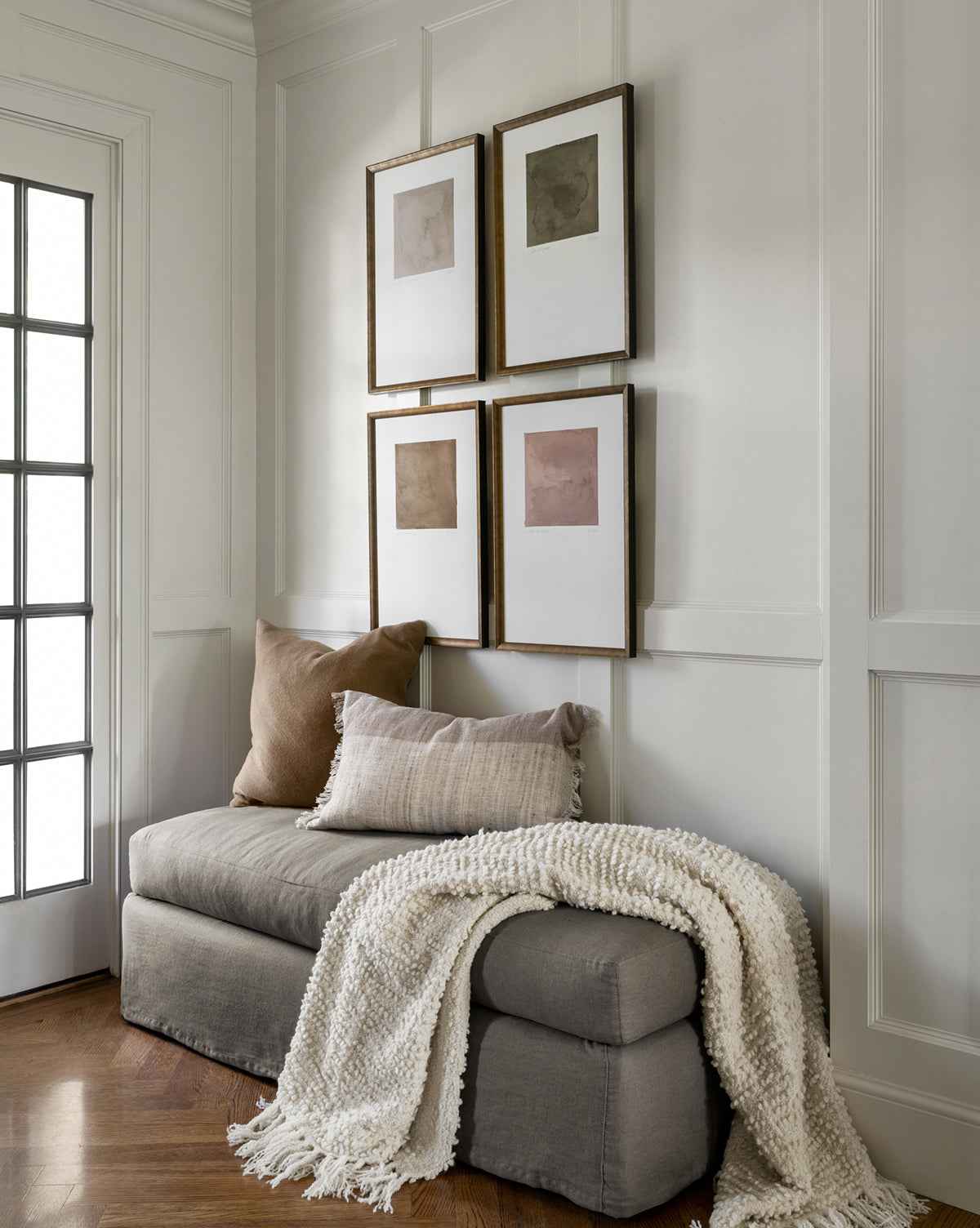Milo Slipcover Ottoman  Customizable Fabrics, Luxurious Cushion