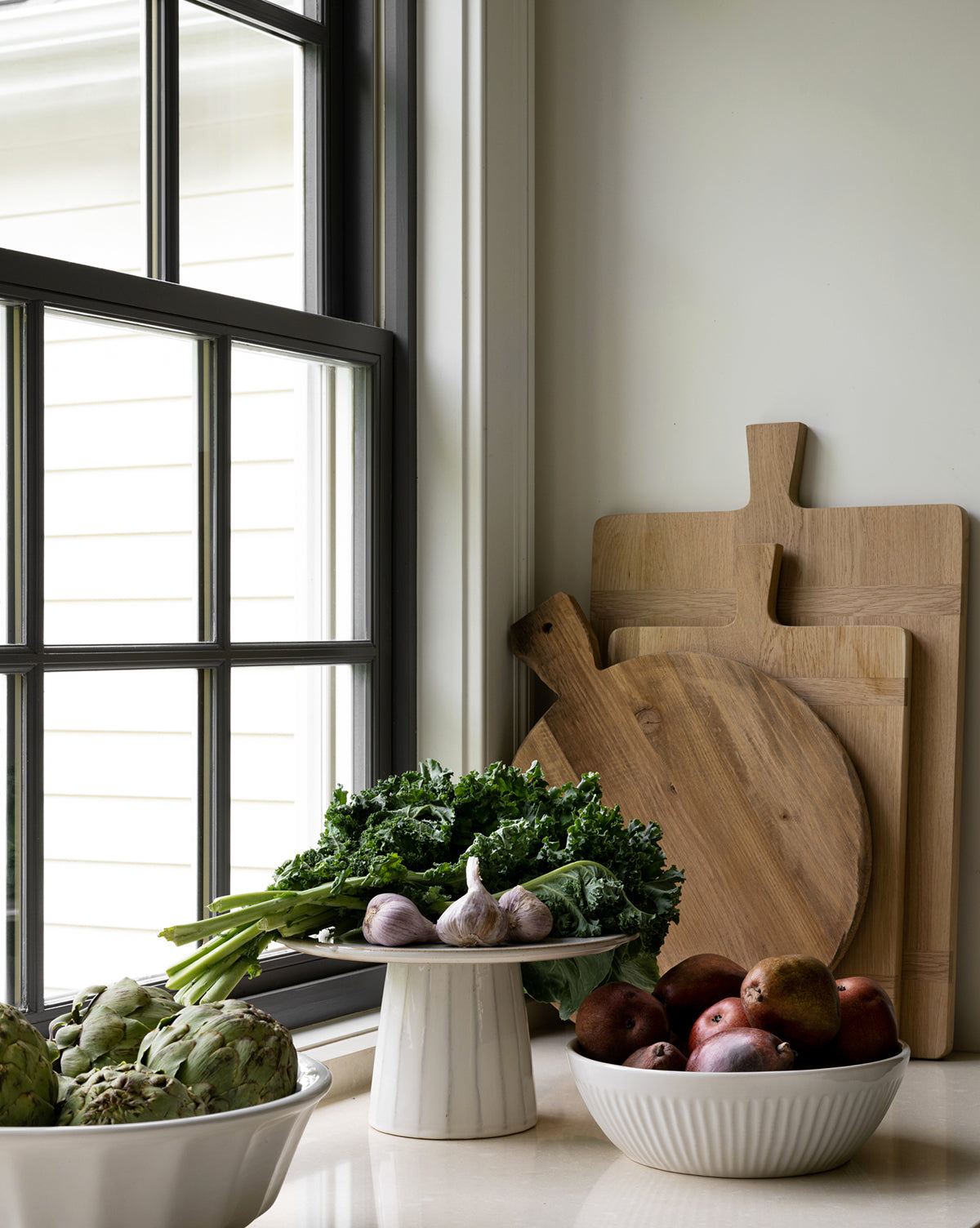 Bela Rectangle Bread Board  Oak & Walnut Wood, Natural Finish