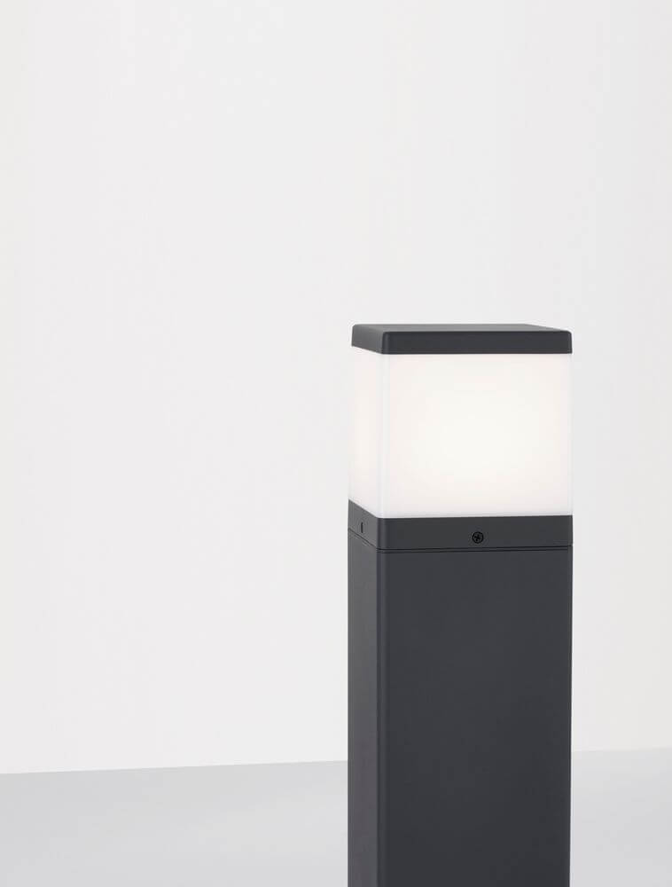 Ferro Outdoor Bollard Light | IP65 Waterproof, Dark Gray