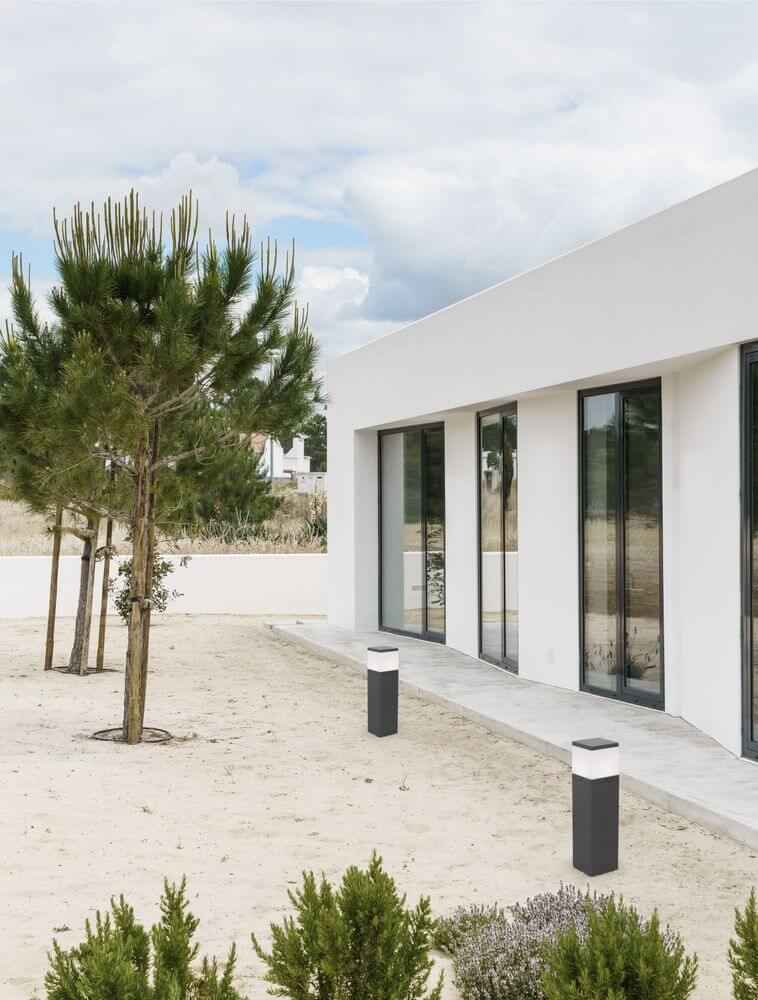 Ferro Outdoor Bollard Light | IP65 Waterproof, Dark Gray