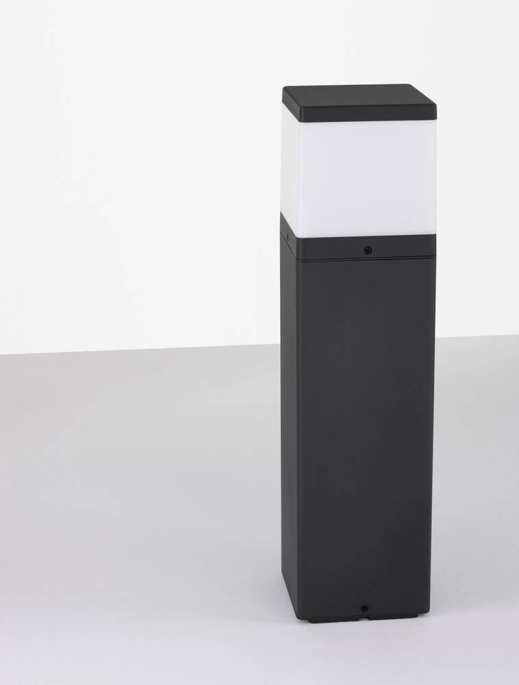 Ferro Outdoor Bollard Light | IP65 Waterproof, Dark Gray
