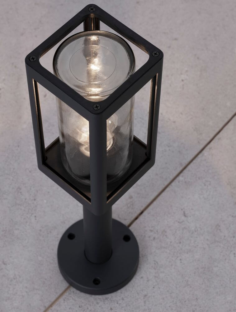 Figo Outdoor Floor Lamp | Dark Gray Aluminum, IP54 Weather-Resistant