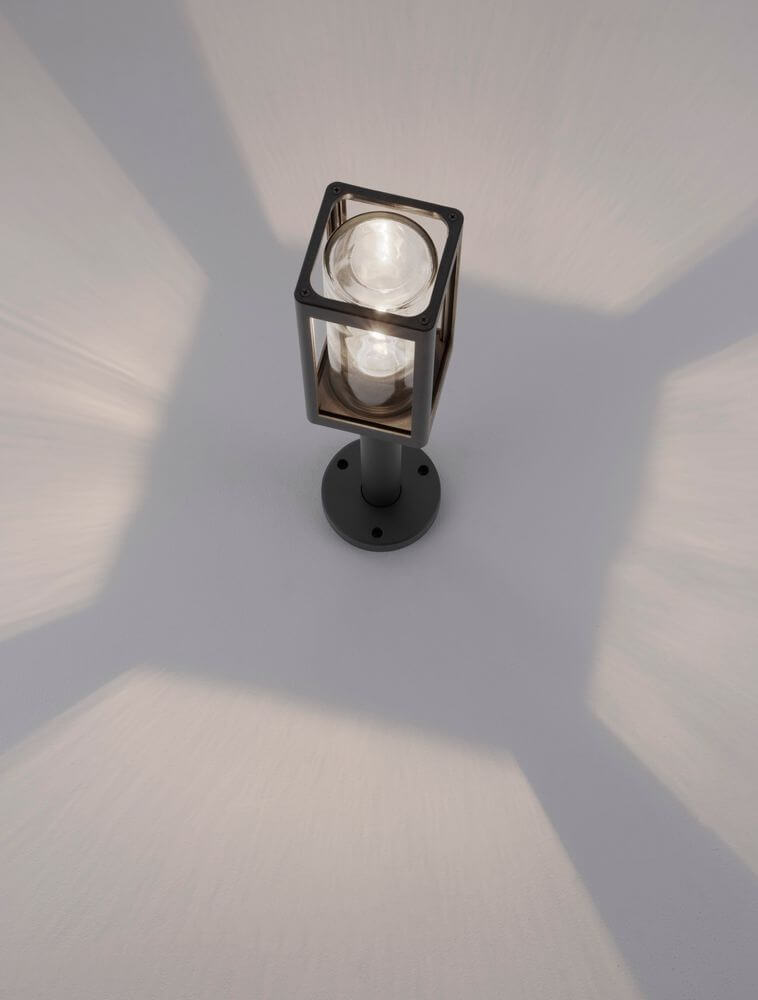 Figo Outdoor Floor Lamp | Dark Gray Aluminum, IP54 Weather-Resistant