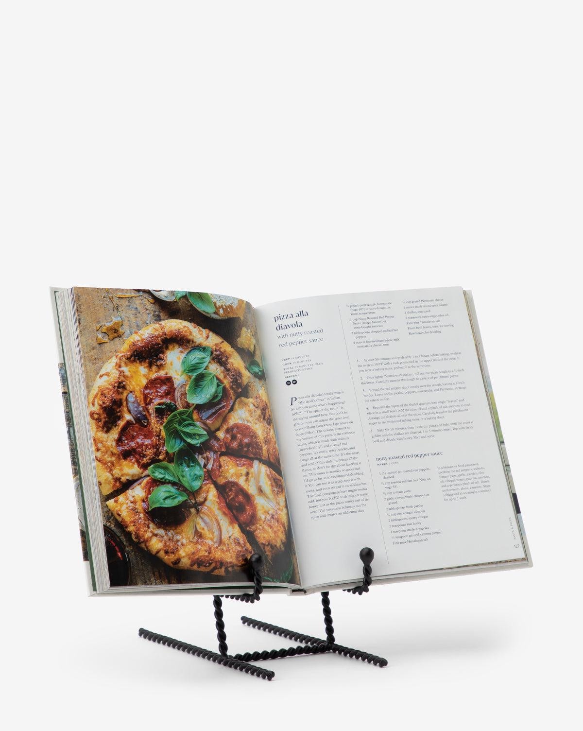 Fino Cookbook Holder  Textured Iron Design