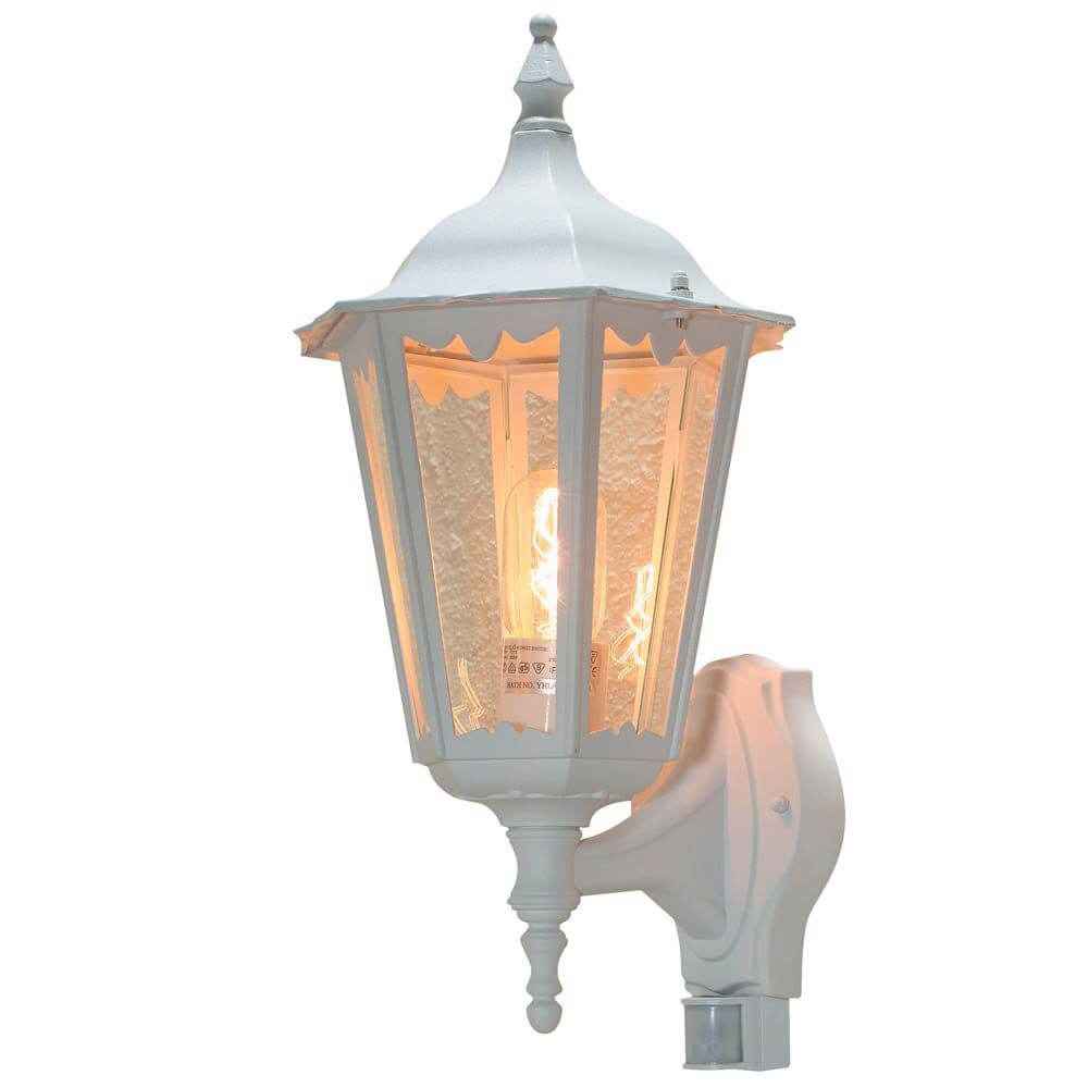 Fiora Outdoor Wall Light | Motion Sensor, Clear Glass