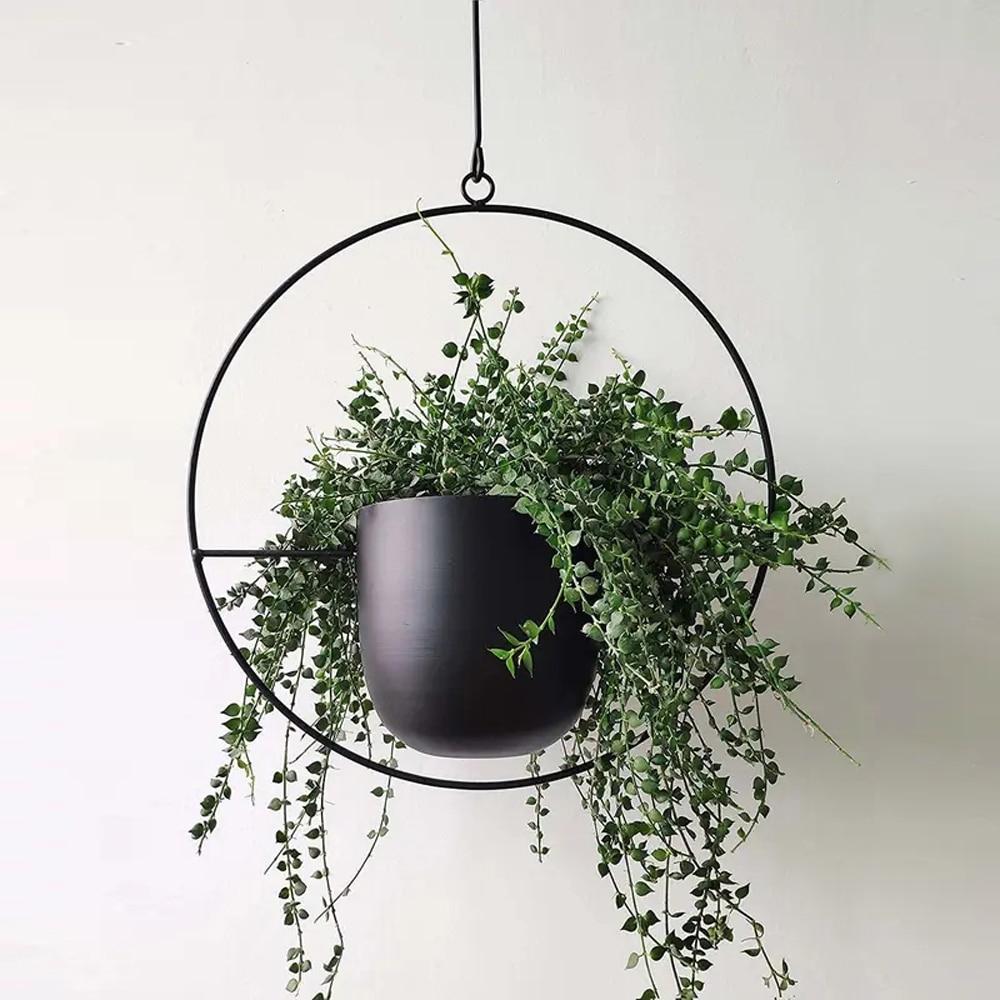 Breeze Hanging Planter | Minimalist Iron Design, Wall or Ceiling Mount