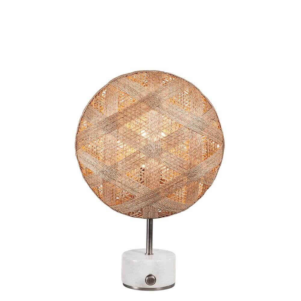 Bello Table Lamp | Hemp Shade, Rotary Dimmer