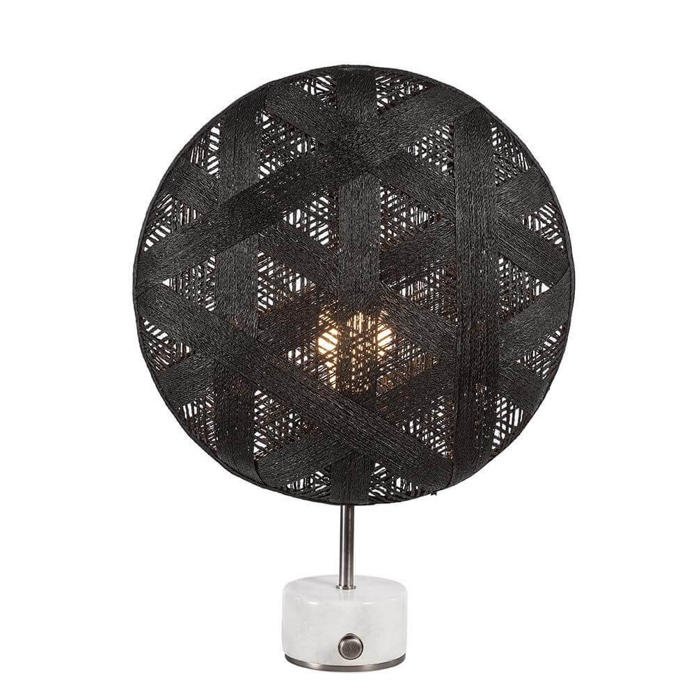 Bello Table Lamp | Hemp Shade, Rotary Dimmer