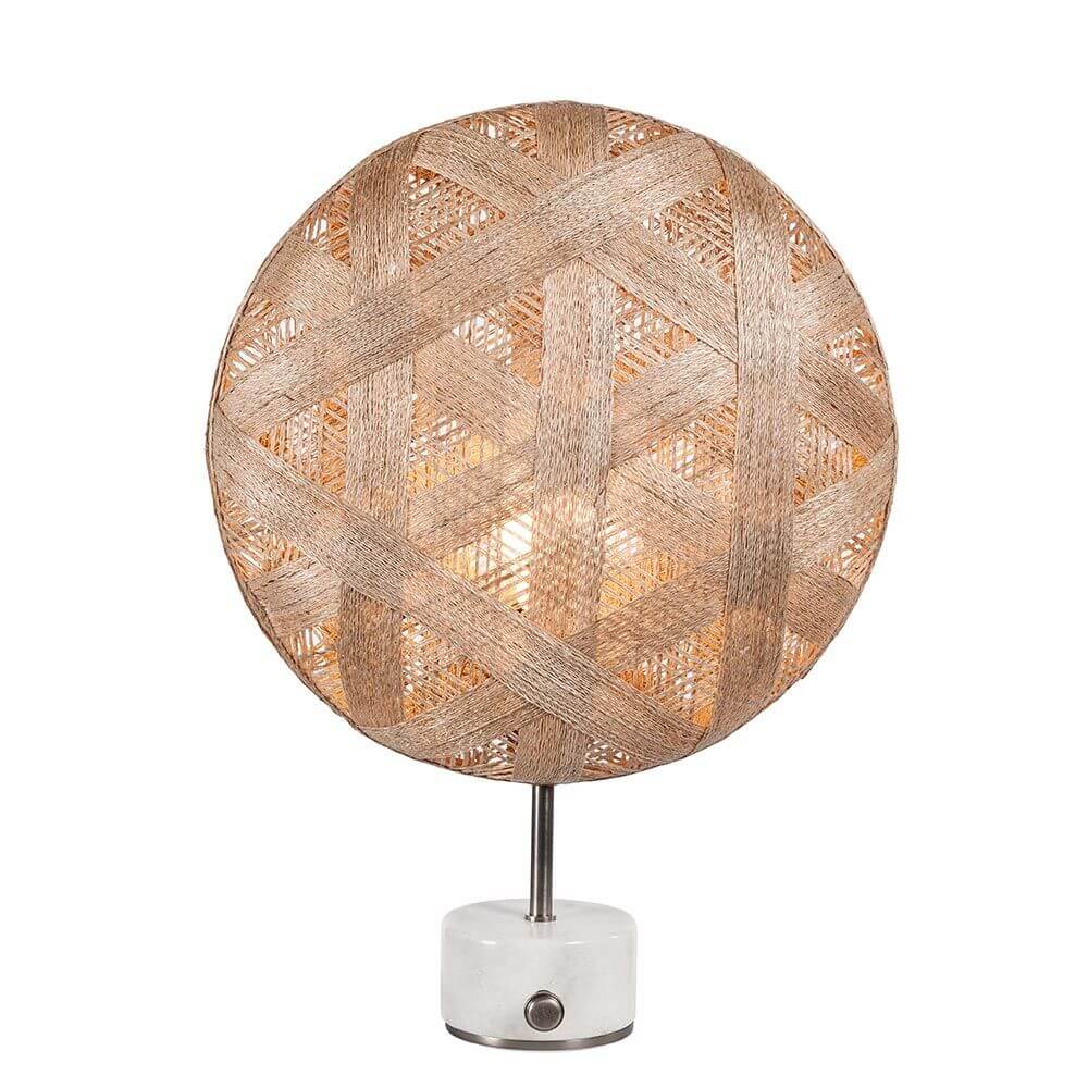 Bello Table Lamp | Hemp Shade, Rotary Dimmer