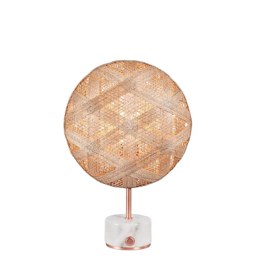 Bello Table Lamp | Hemp Shade, Rotary Dimmer