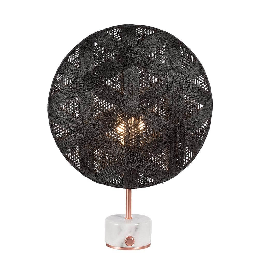 Bello Table Lamp | Hemp Shade, Rotary Dimmer