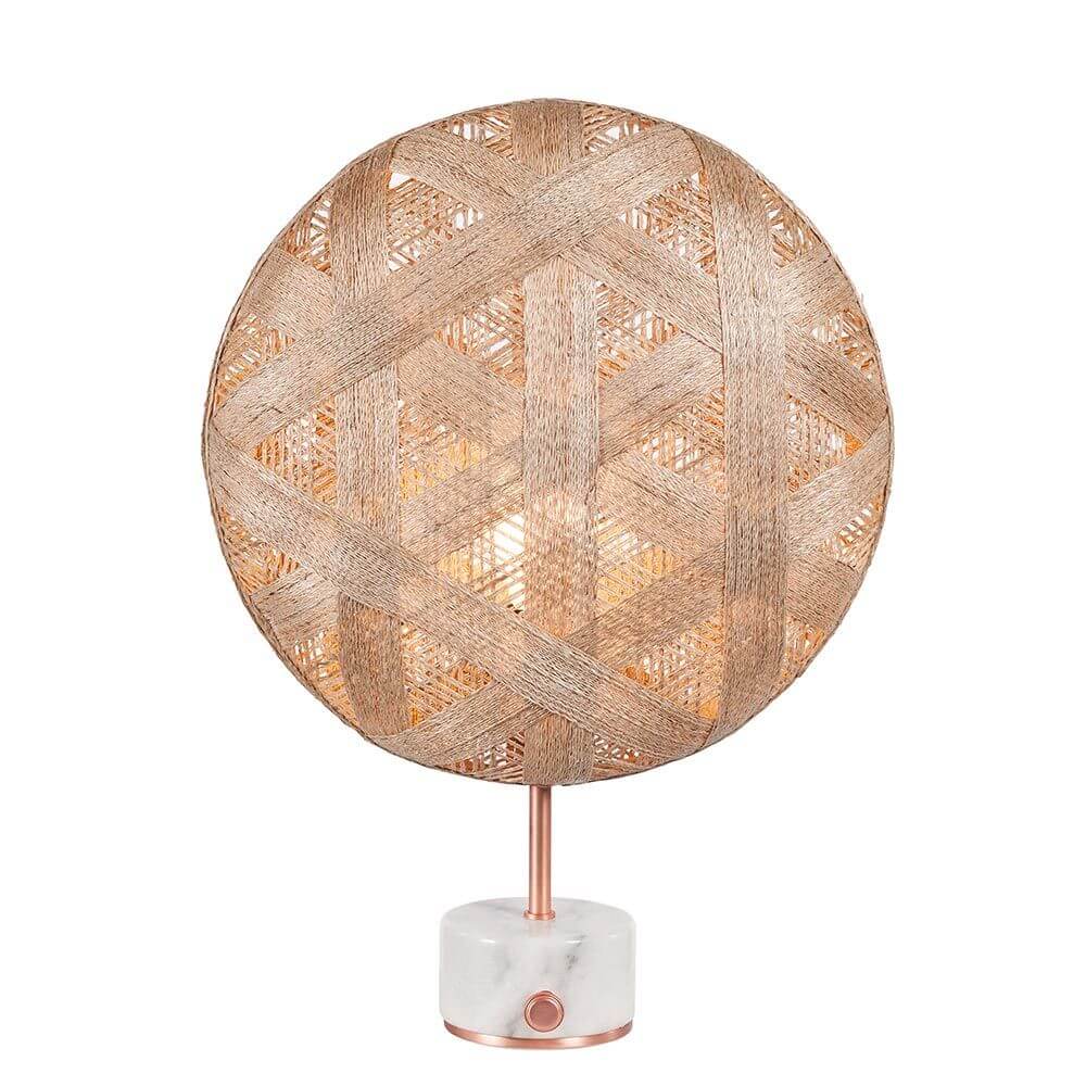 Bello Table Lamp | Hemp Shade, Rotary Dimmer
