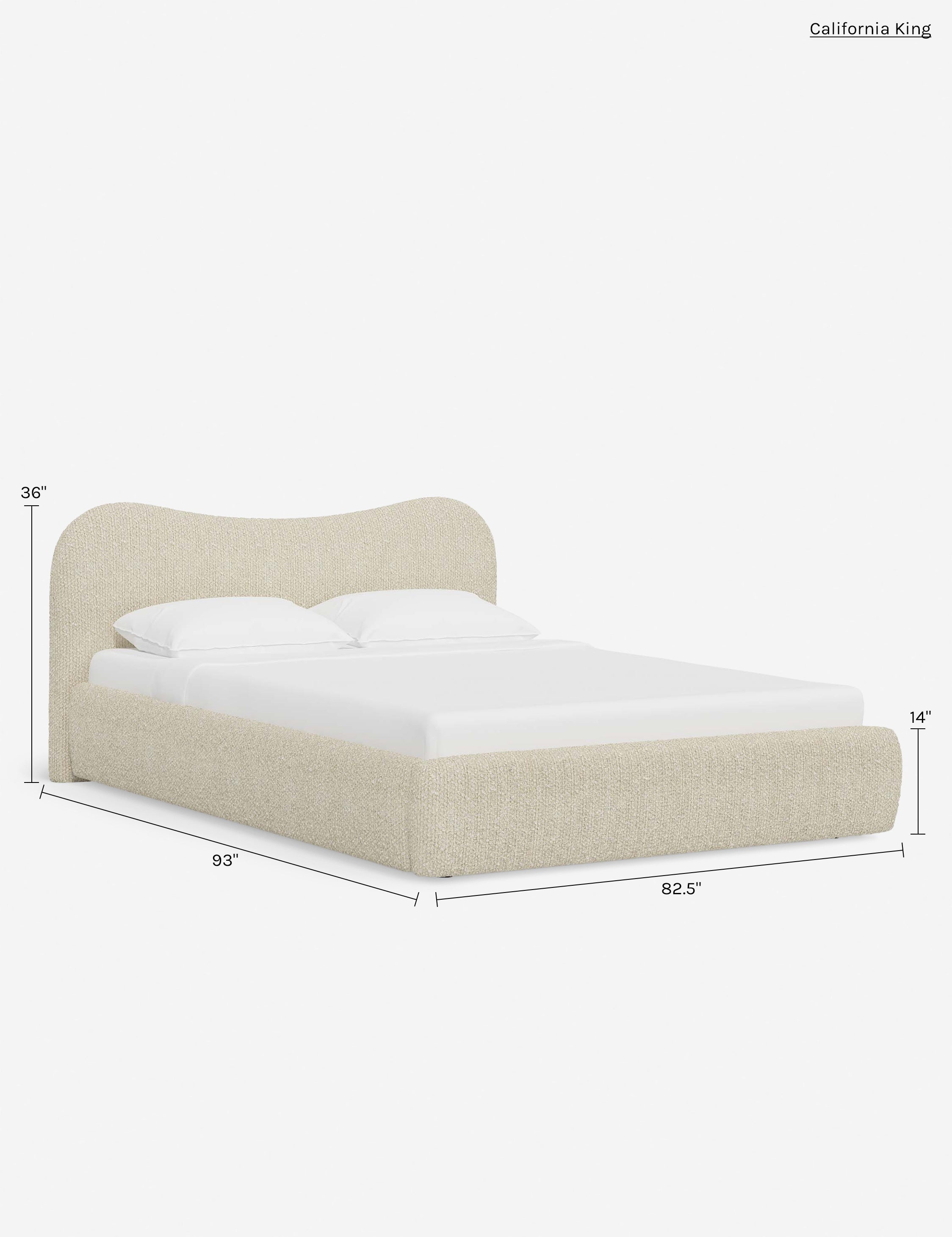 Bela Platform Bed | Bespoke Upholstery, Sculptural Design