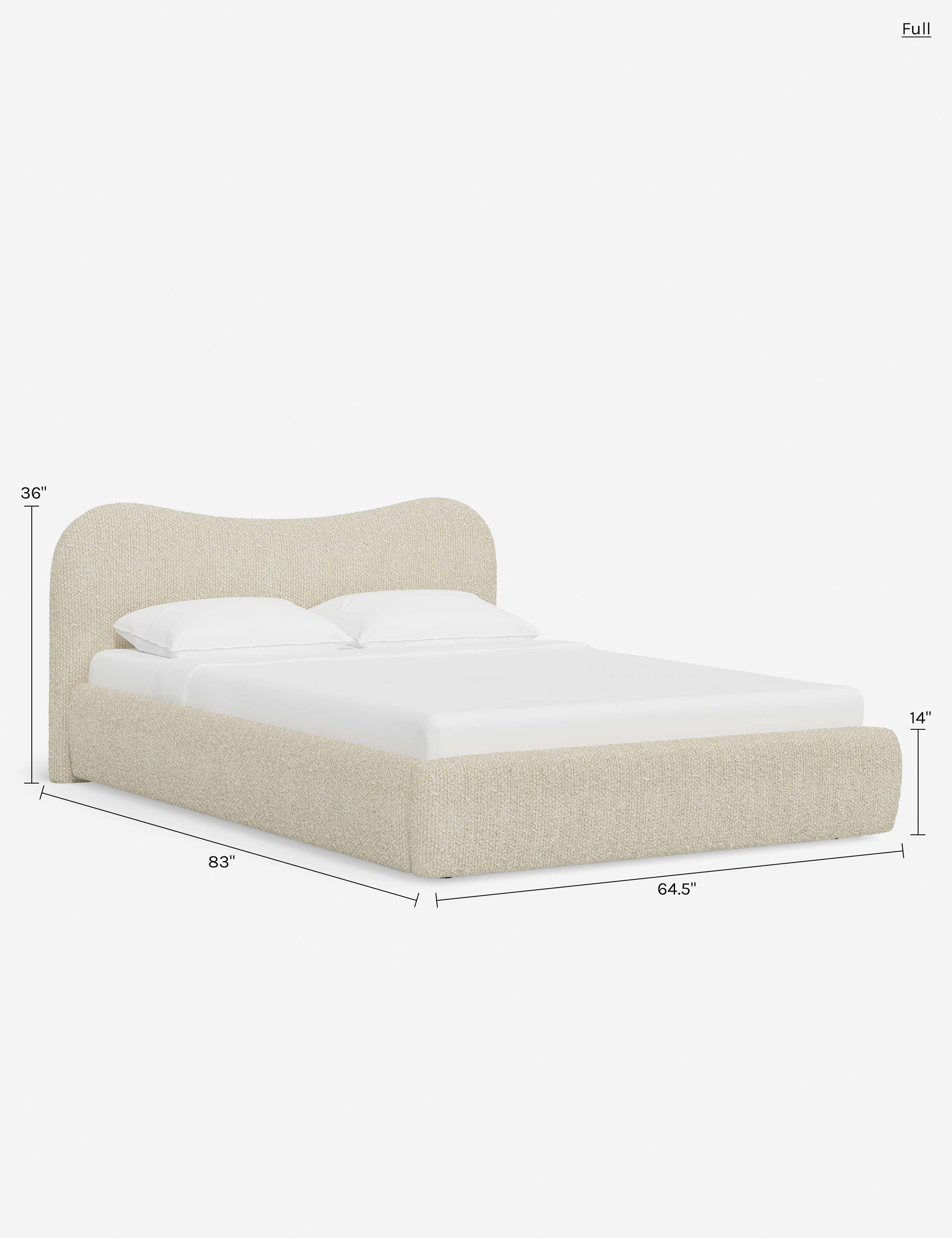 Bela Platform Bed | Bespoke Upholstery, Sculptural Design