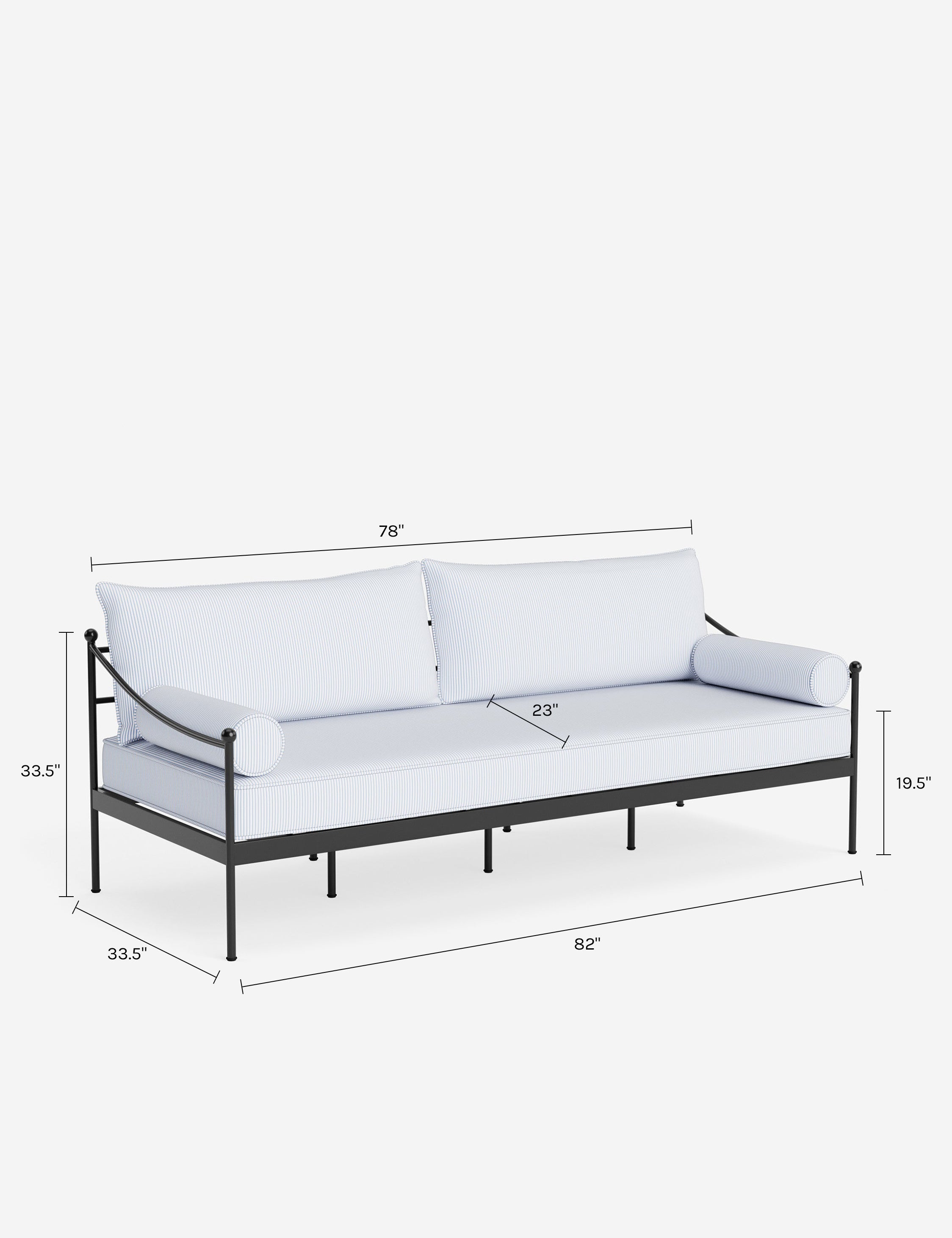 Leni Outdoor Sofa | Tailored Cushions for Personalized Comfort