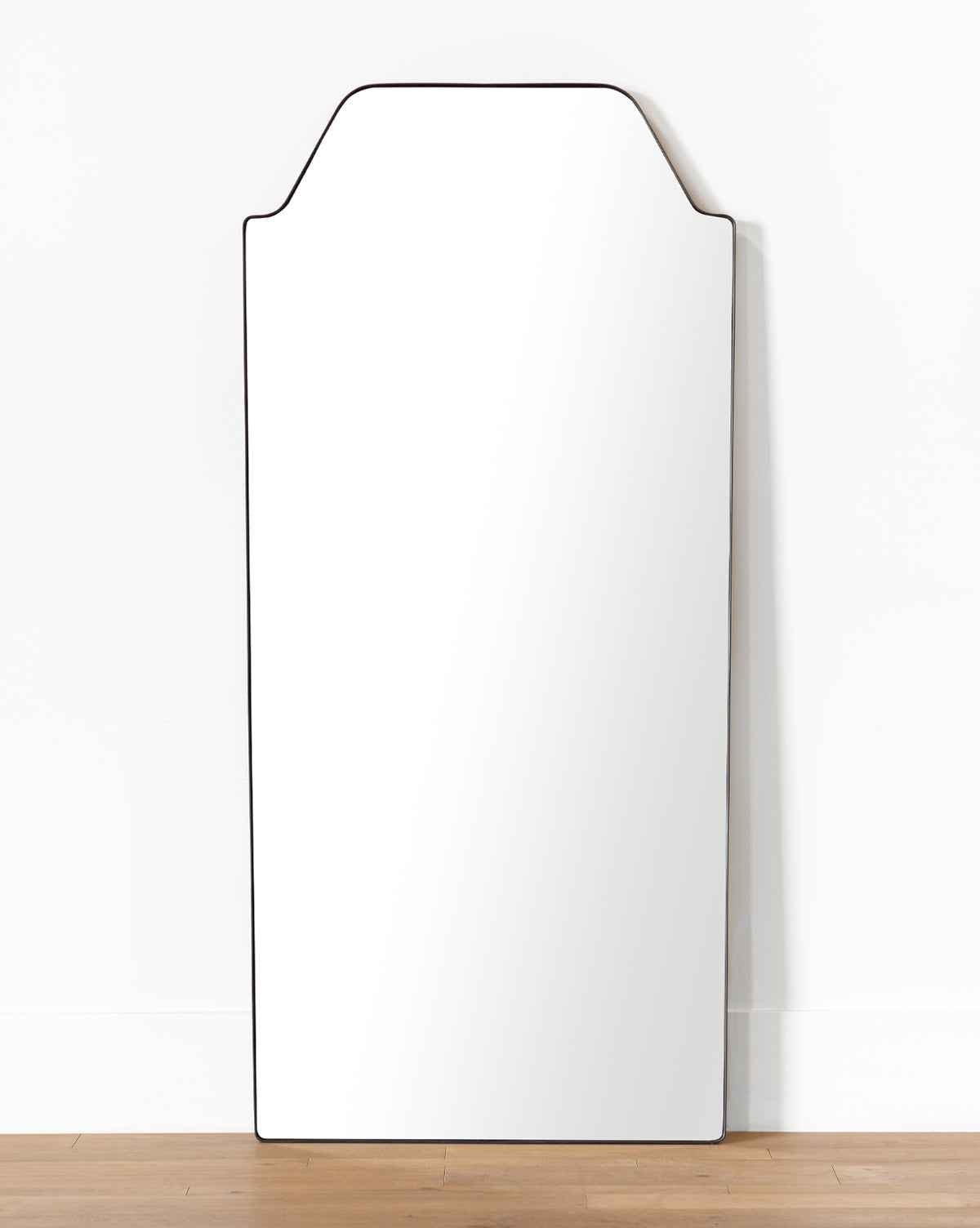 Giselle Floor Mirror  Matte Black Stainless Steel Frame