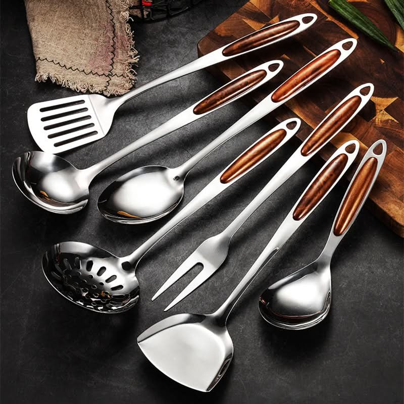 Bistro Keukenhulp Set | Ergonomische RVS Handgrepen, 7-delig